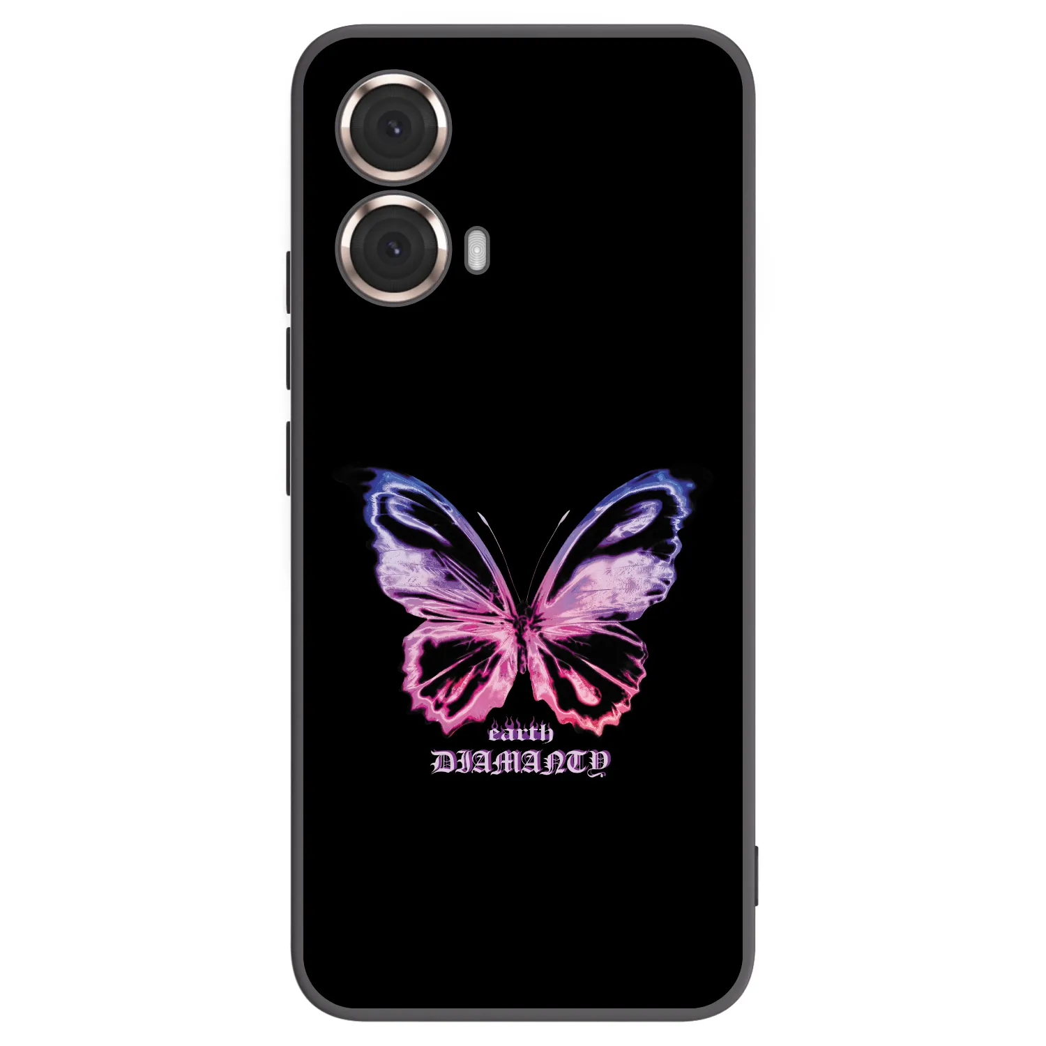 Picasee husă neagră din silicon pentru Motorola Moto G85 - Diamanty Purple