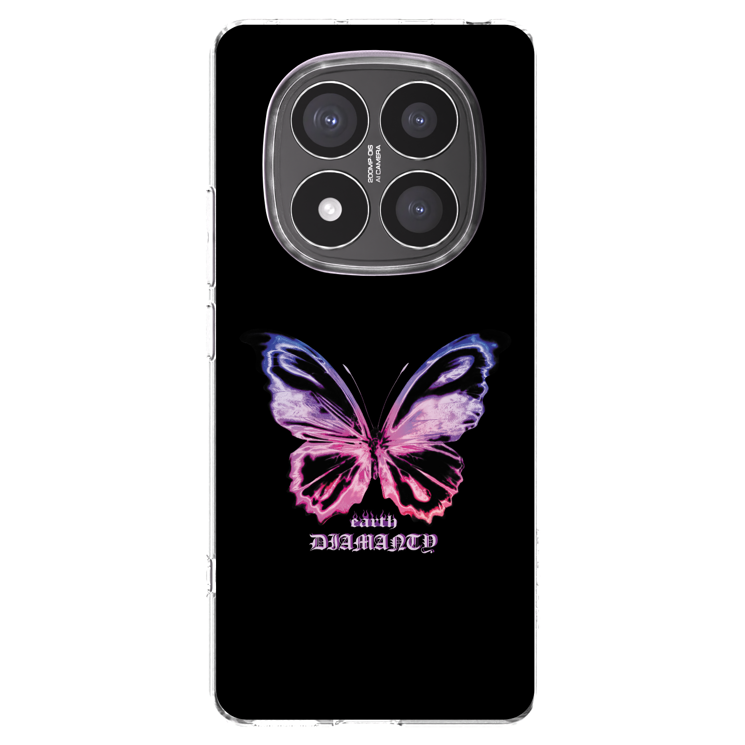 Picasee husă transparentă din silicon pentru Xiaomi Redmi Note 14 Pro+ 5G - Diamanty Purple