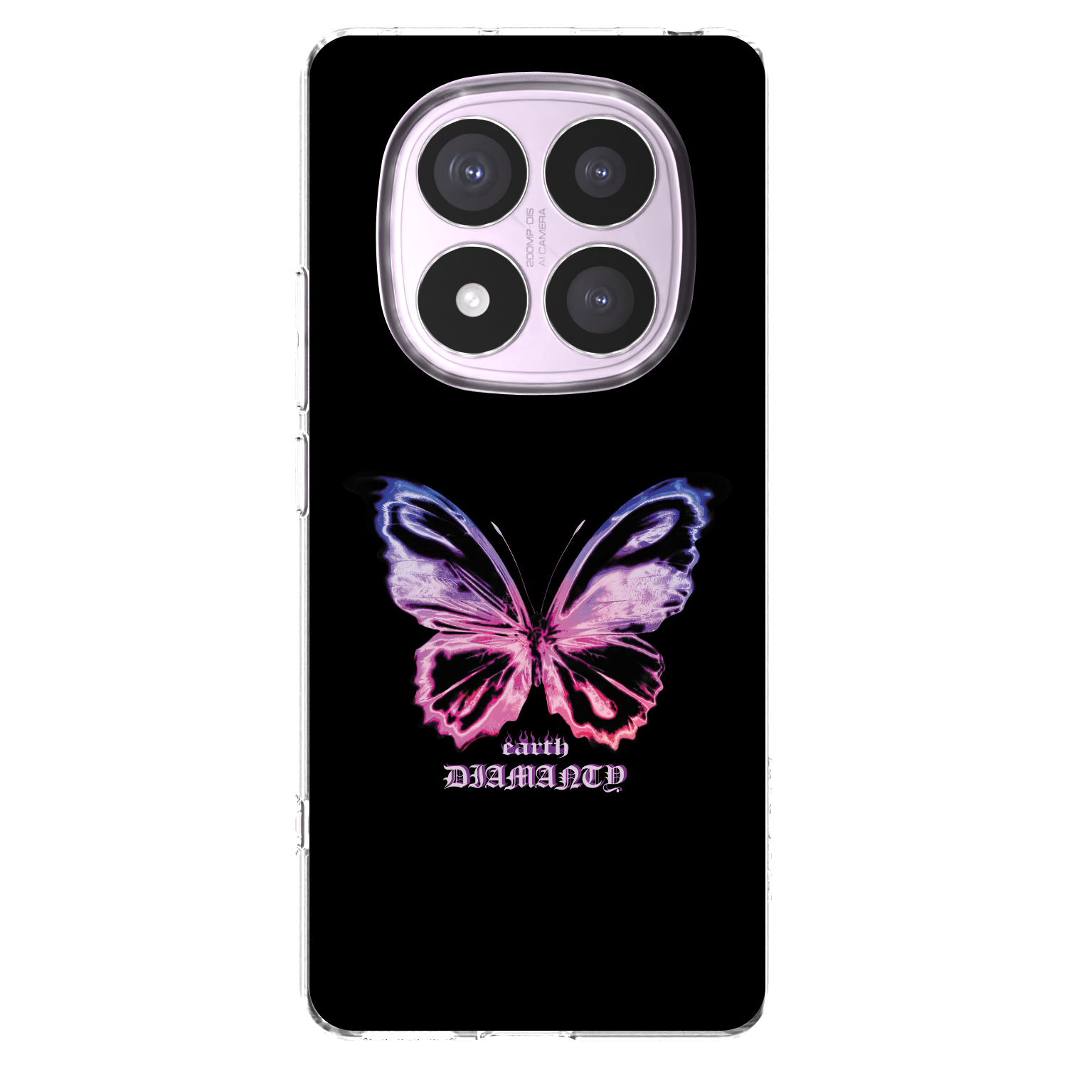 Picasee husă transparentă din silicon pentru Xiaomi Redmi Note 14 Pro 5G - Diamanty Purple