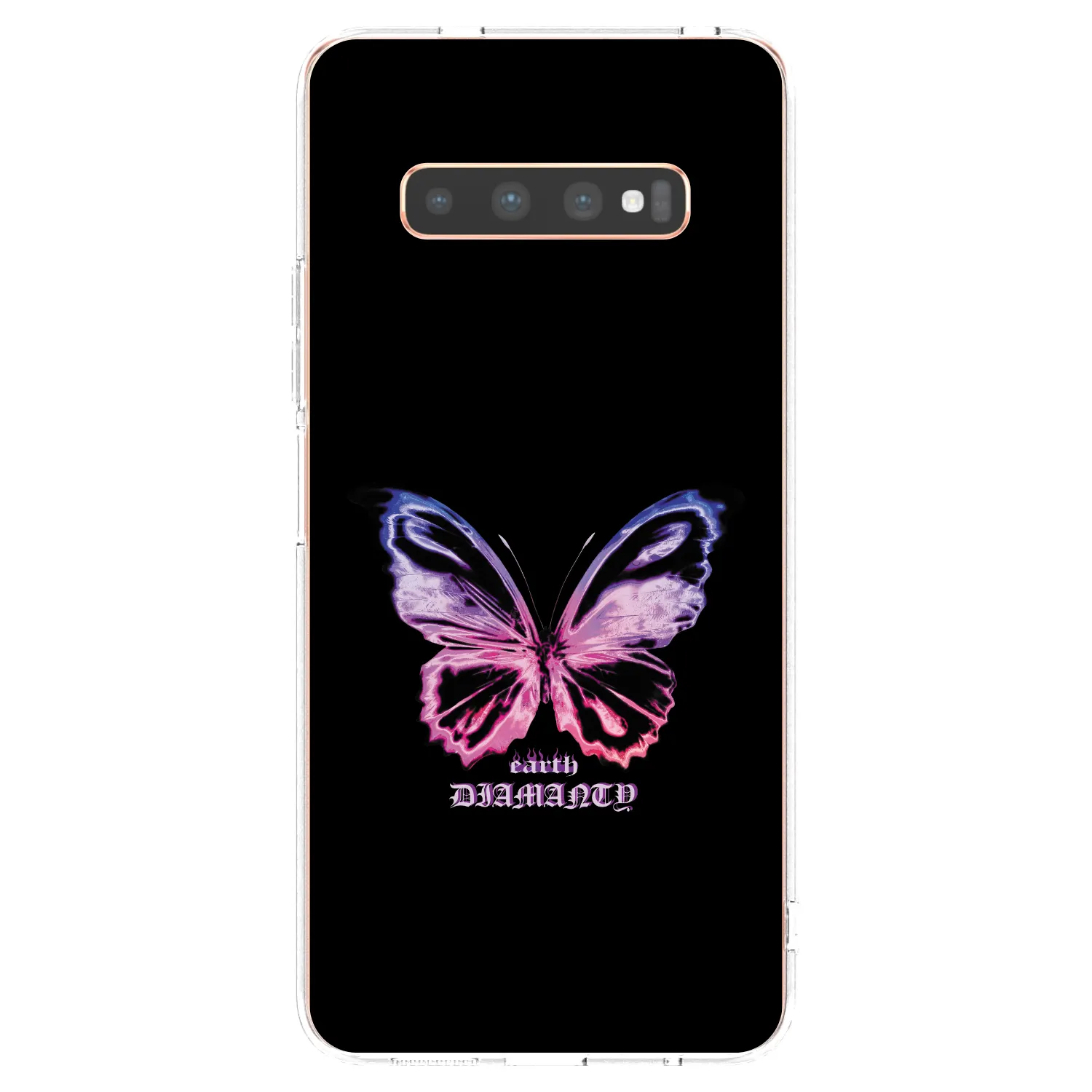 Picasee husă transparentă din silicon pentru Samsung Galaxy S10 Plus G975 - Diamanty Purple