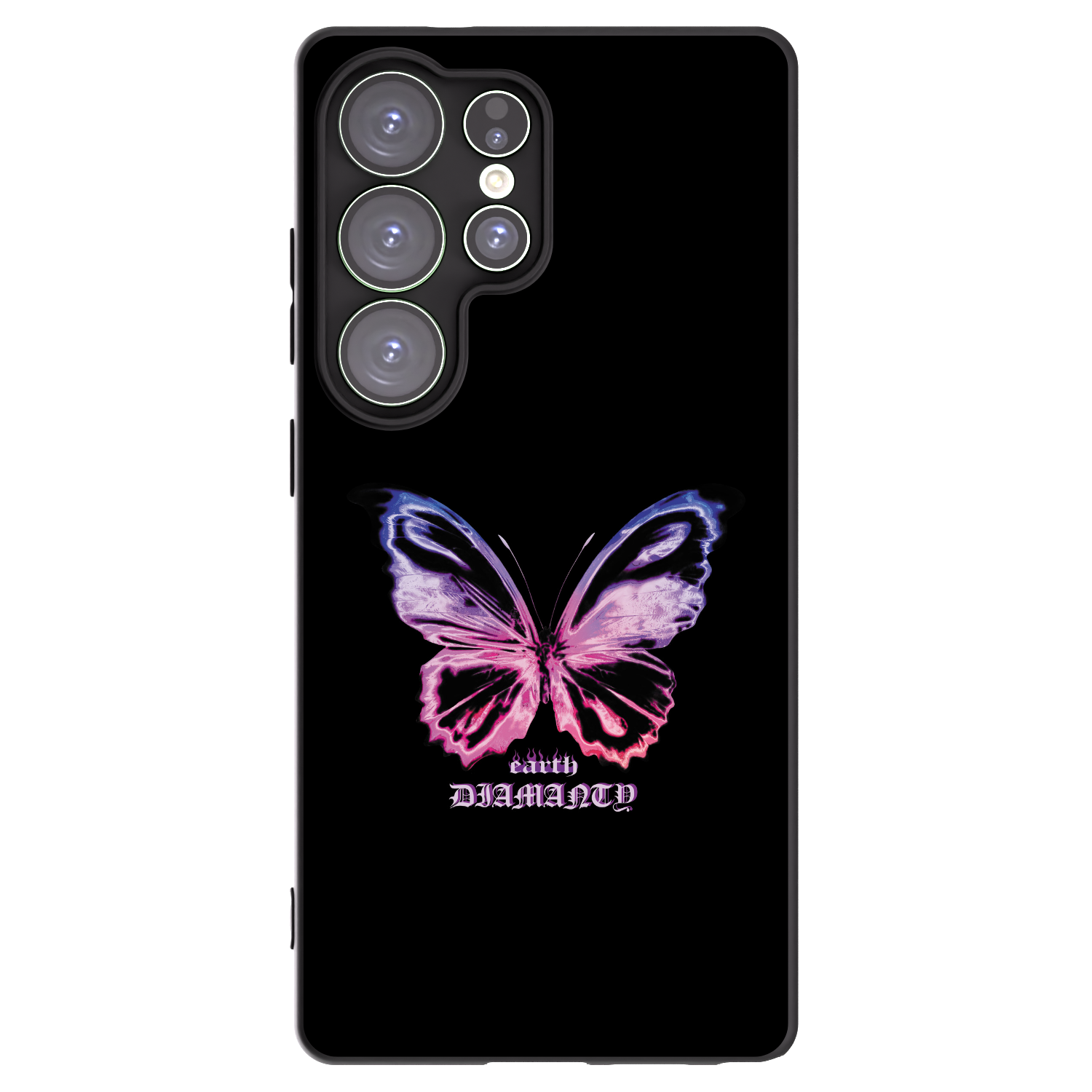 Picasee husă neagră din silicon pentru Samsung Galaxy S25 Ultra 5G - Diamanty Purple
