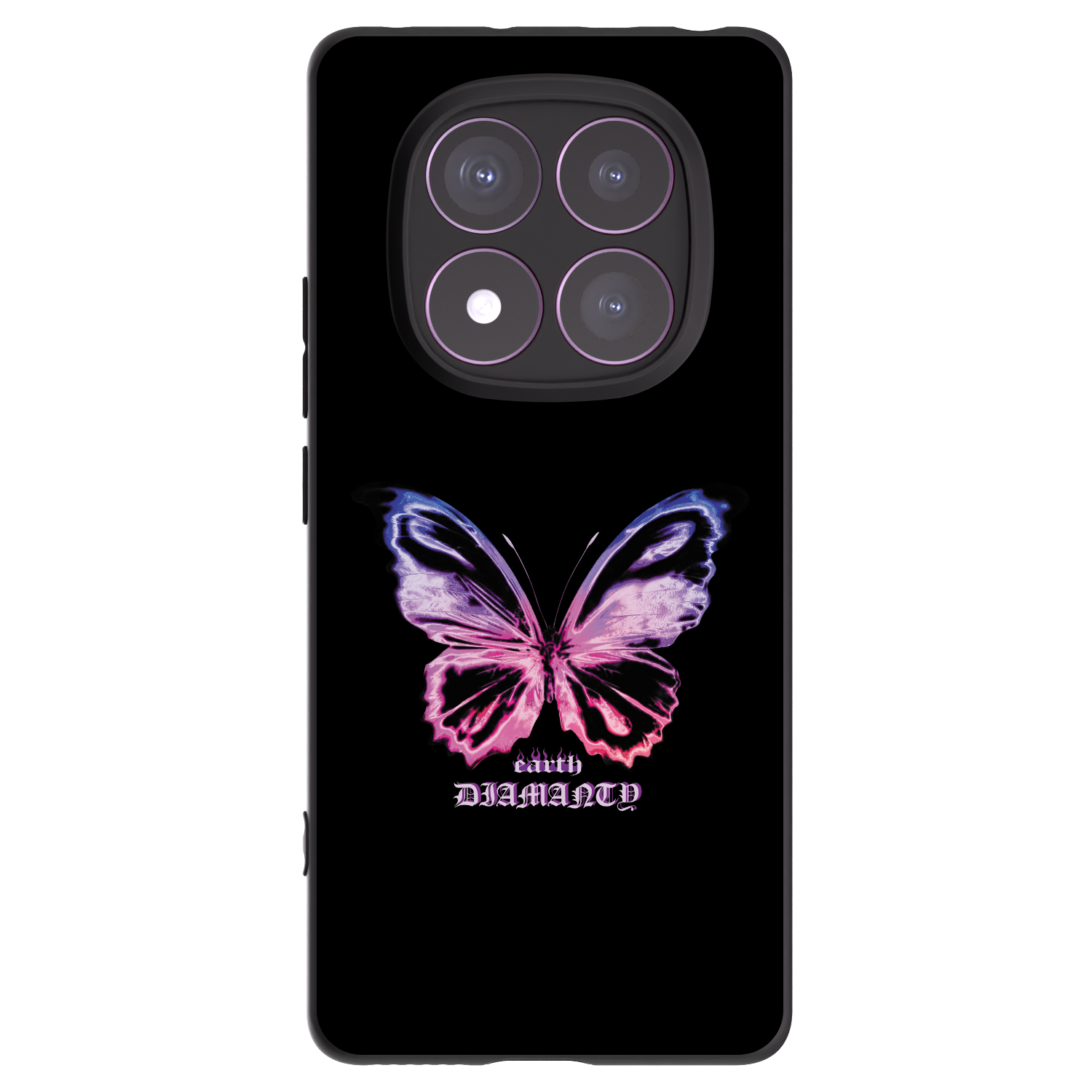 Picasee husă neagră din silicon pentru Xiaomi Redmi Note 14 Pro 4G - Diamanty Purple