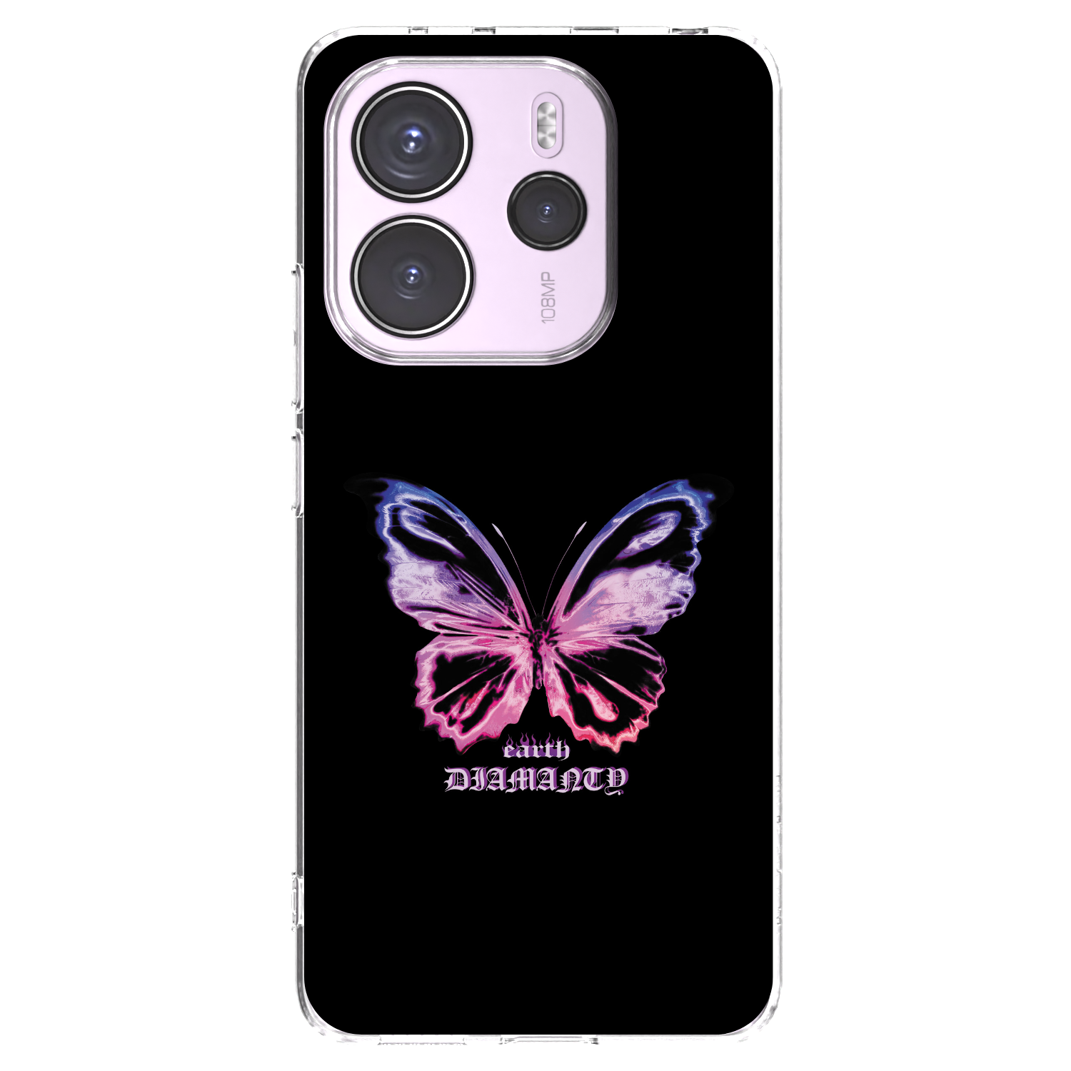 Picasee husă transparentă din silicon pentru Xiaomi Redmi Note 14 4G - Diamanty Purple