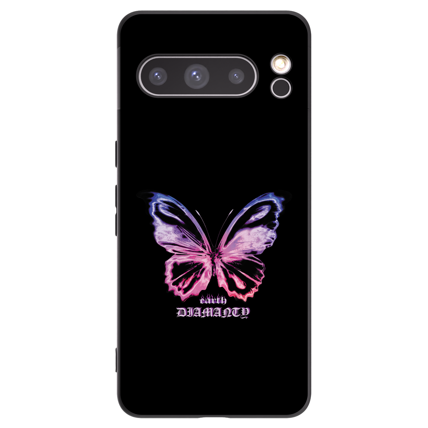 Picasee husă neagră din silicon pentru Google Pixel 8 Pro - Diamanty Purple