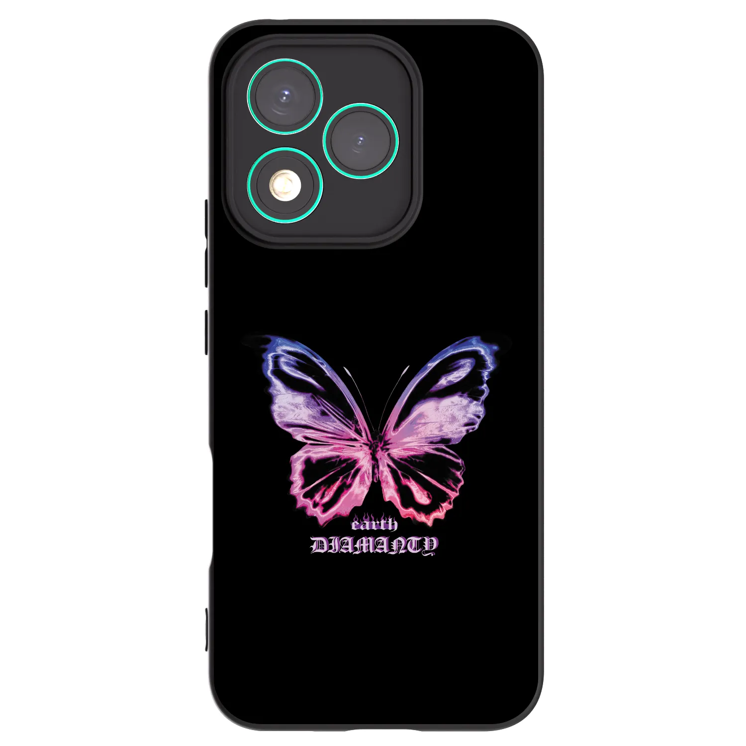 Picasee husă neagră din silicon pentru Honor 400 Lite 5G - Diamanty Purple