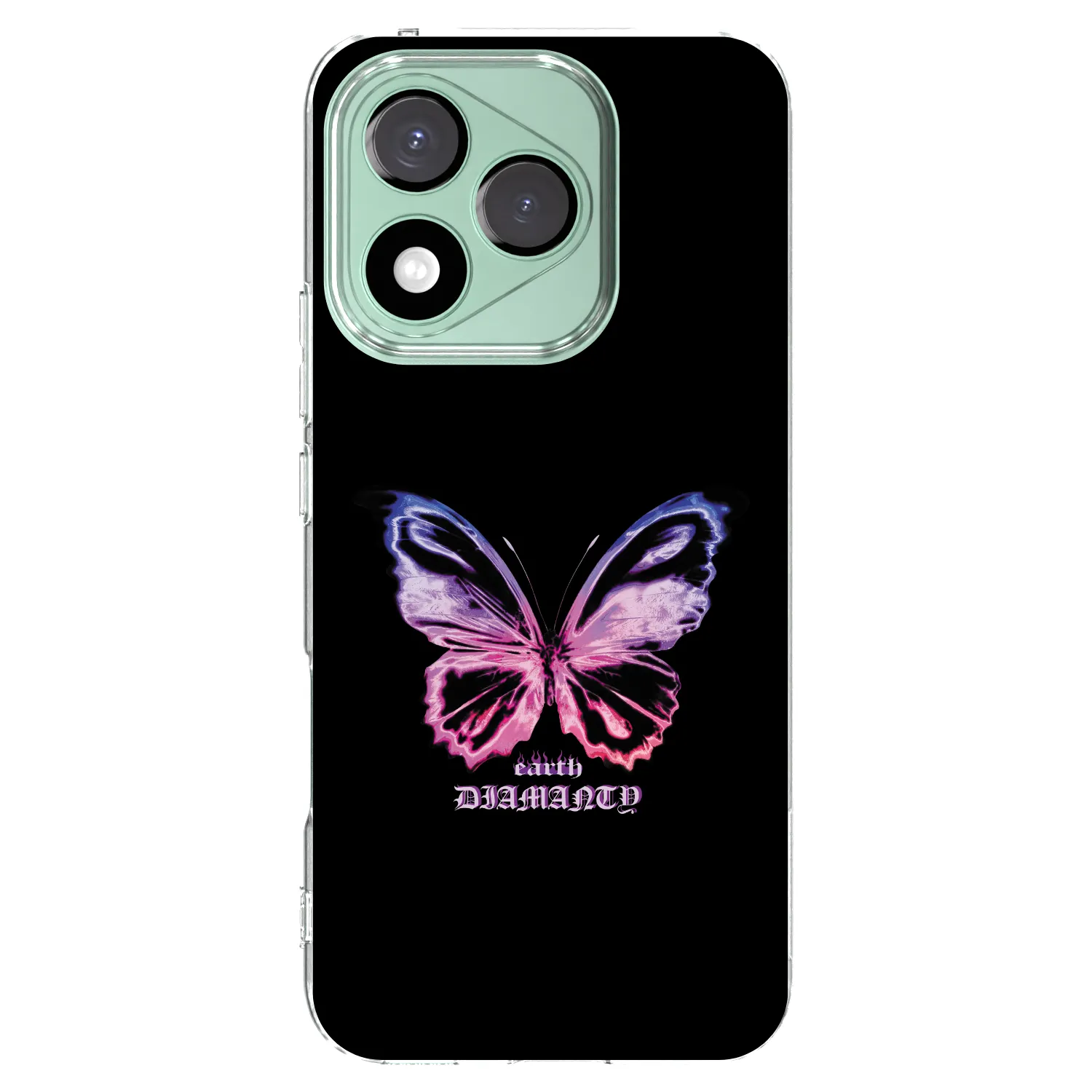 Picasee husă transparentă din silicon pentru Honor 400 Lite 5G - Diamanty Purple