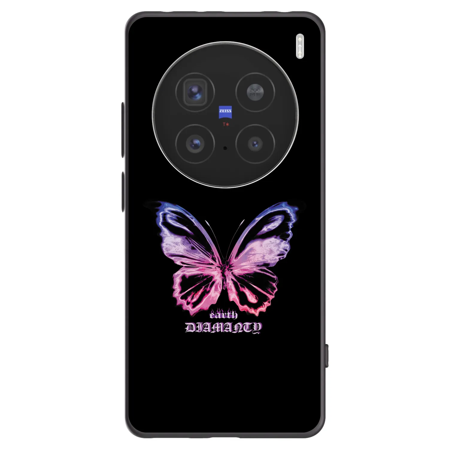 Picasee husă neagră din silicon pentru Vivo X200 Pro - Diamanty Purple