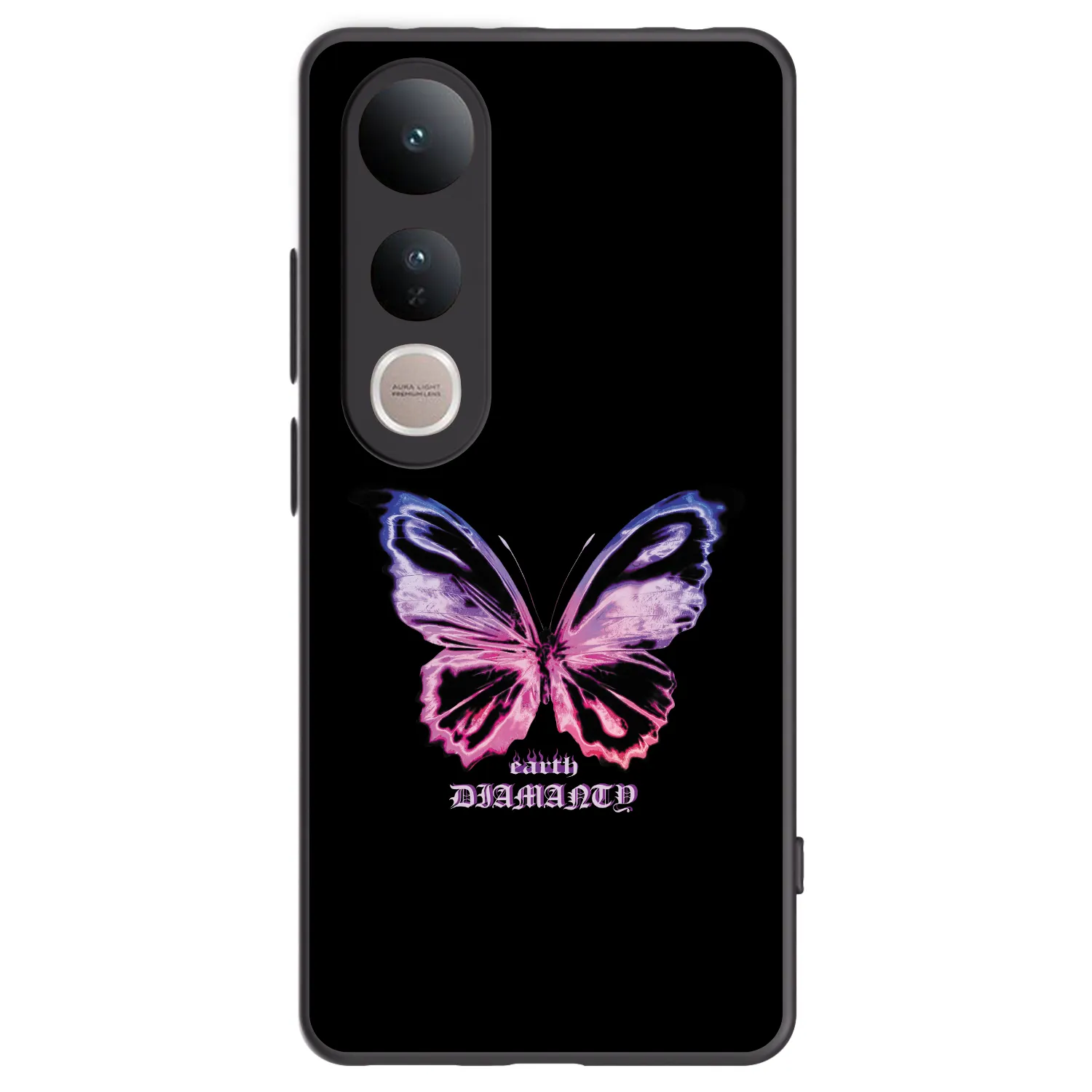 Picasee husă neagră din silicon pentru Vivo V50 Lite 5G - Diamanty Purple