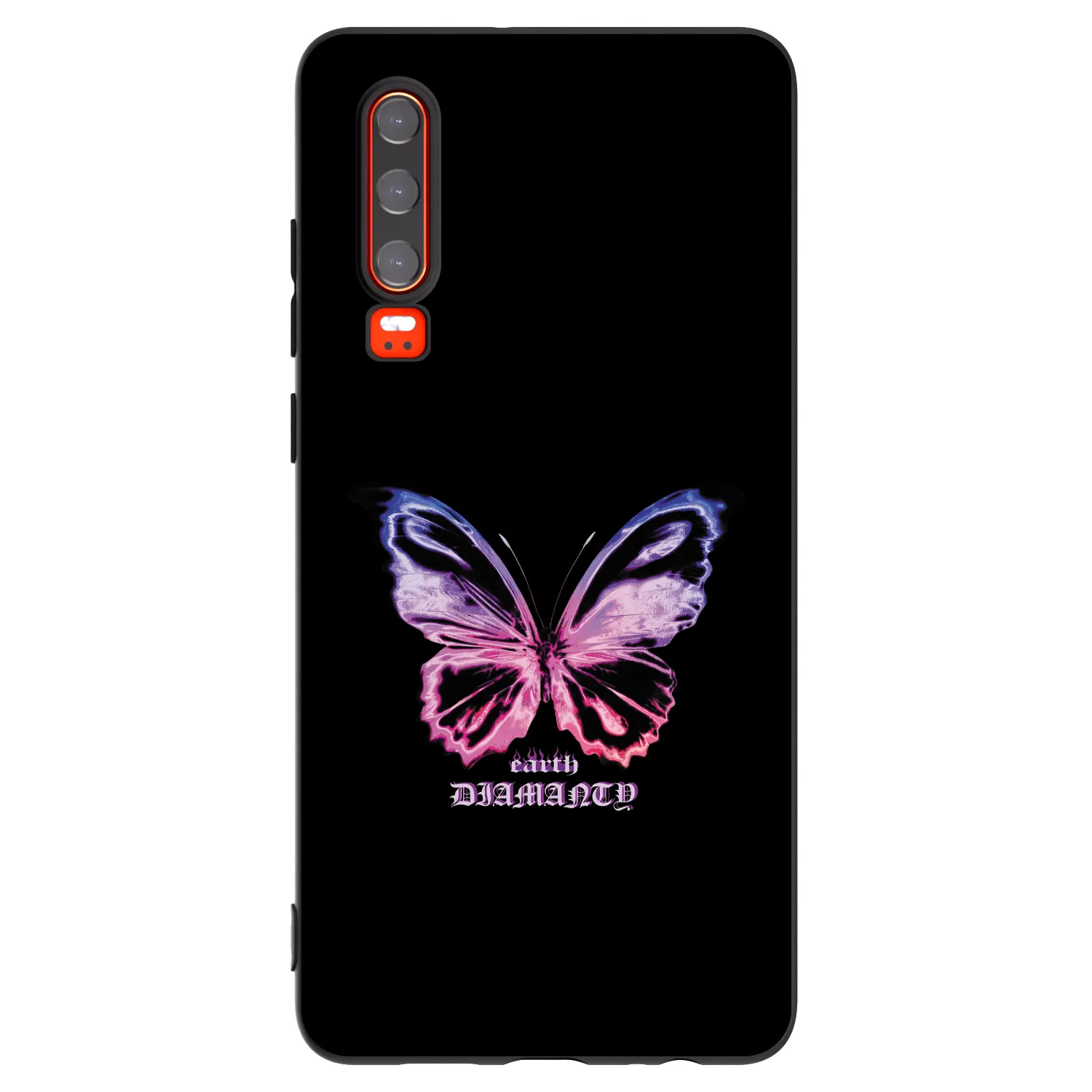 Picasee husă neagră din silicon pentru Huawei P30 - Diamanty Purple