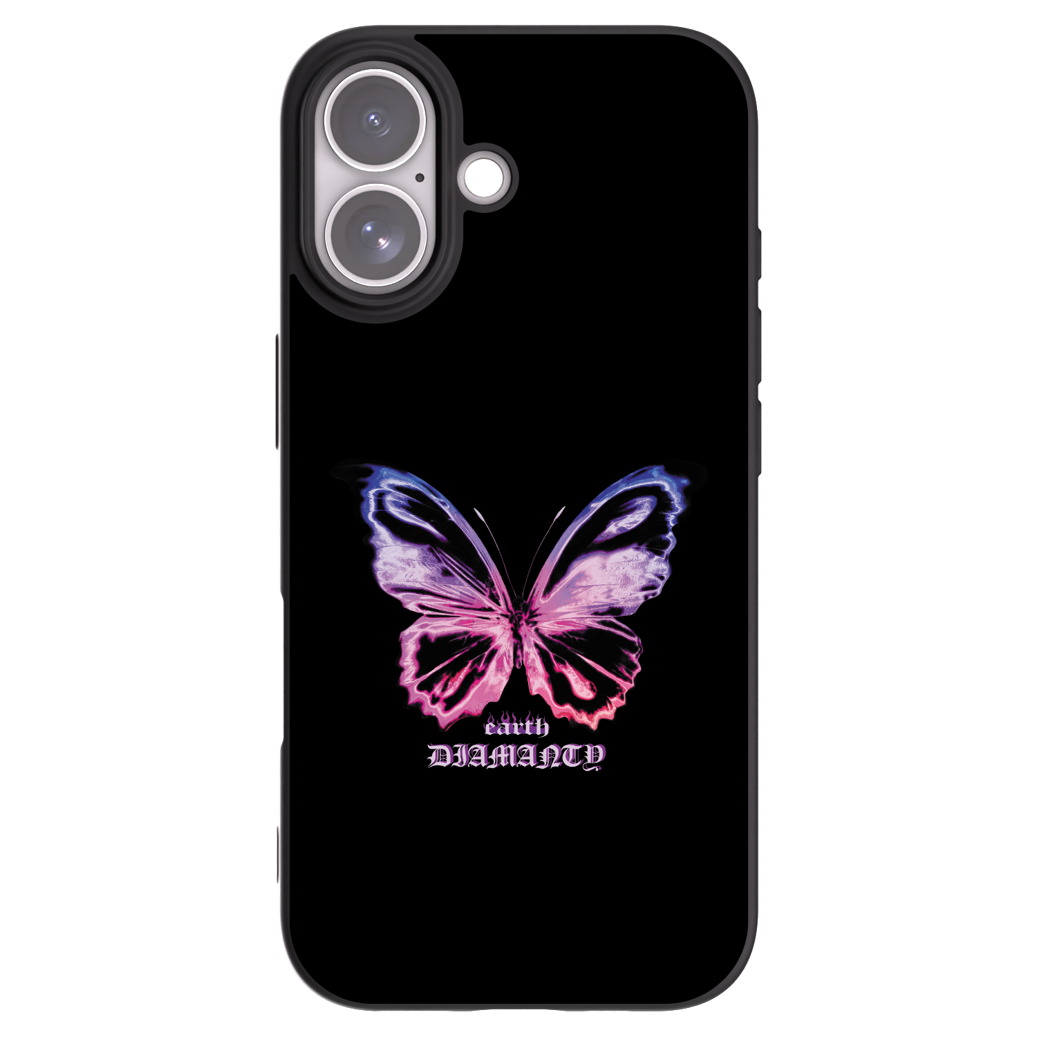 Picasee husă neagră din silicon pentru Apple iPhone 17 - Diamanty Purple
