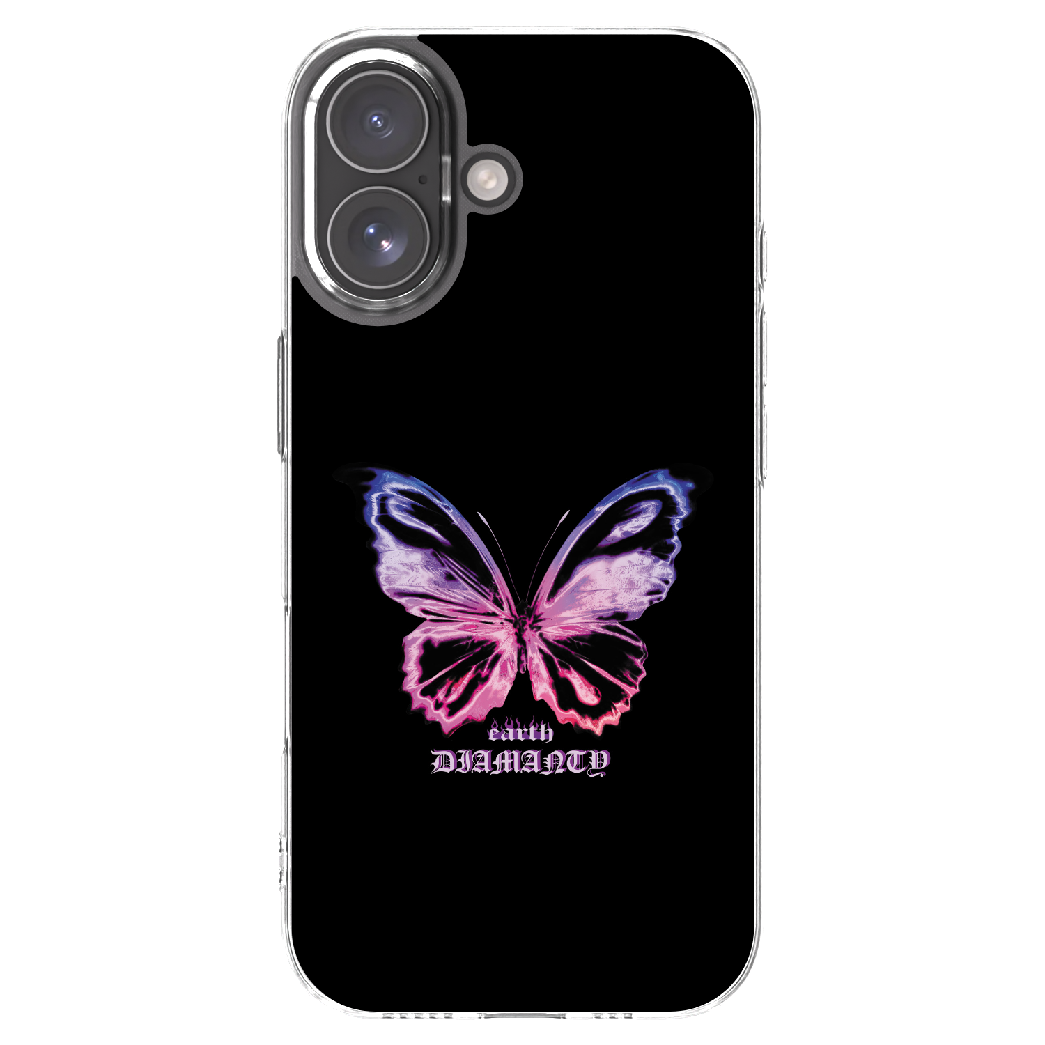 Picasee husă transparentă din silicon pentru Apple iPhone 17 - Diamanty Purple