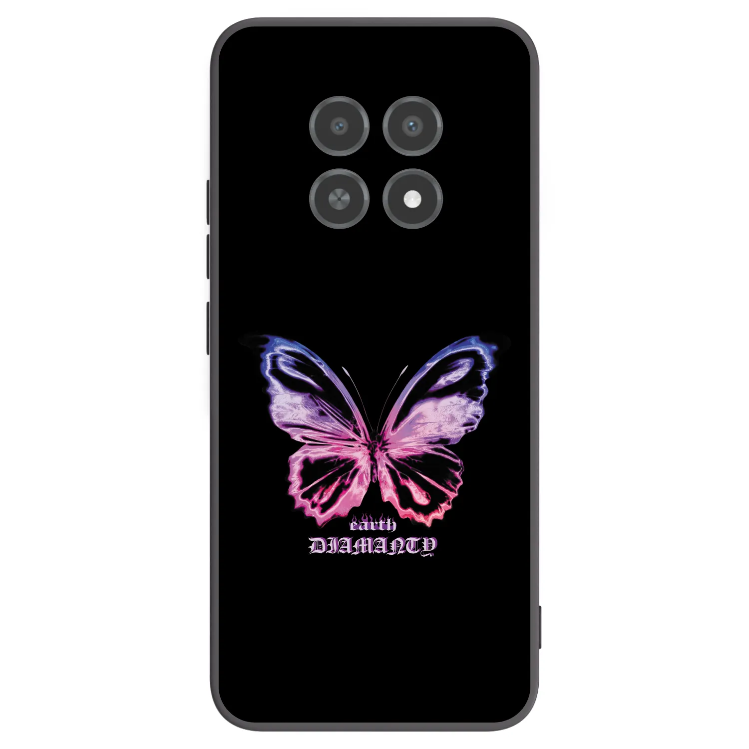 Picasee husă neagră din silicon pentru Realme 12X - Diamanty Purple