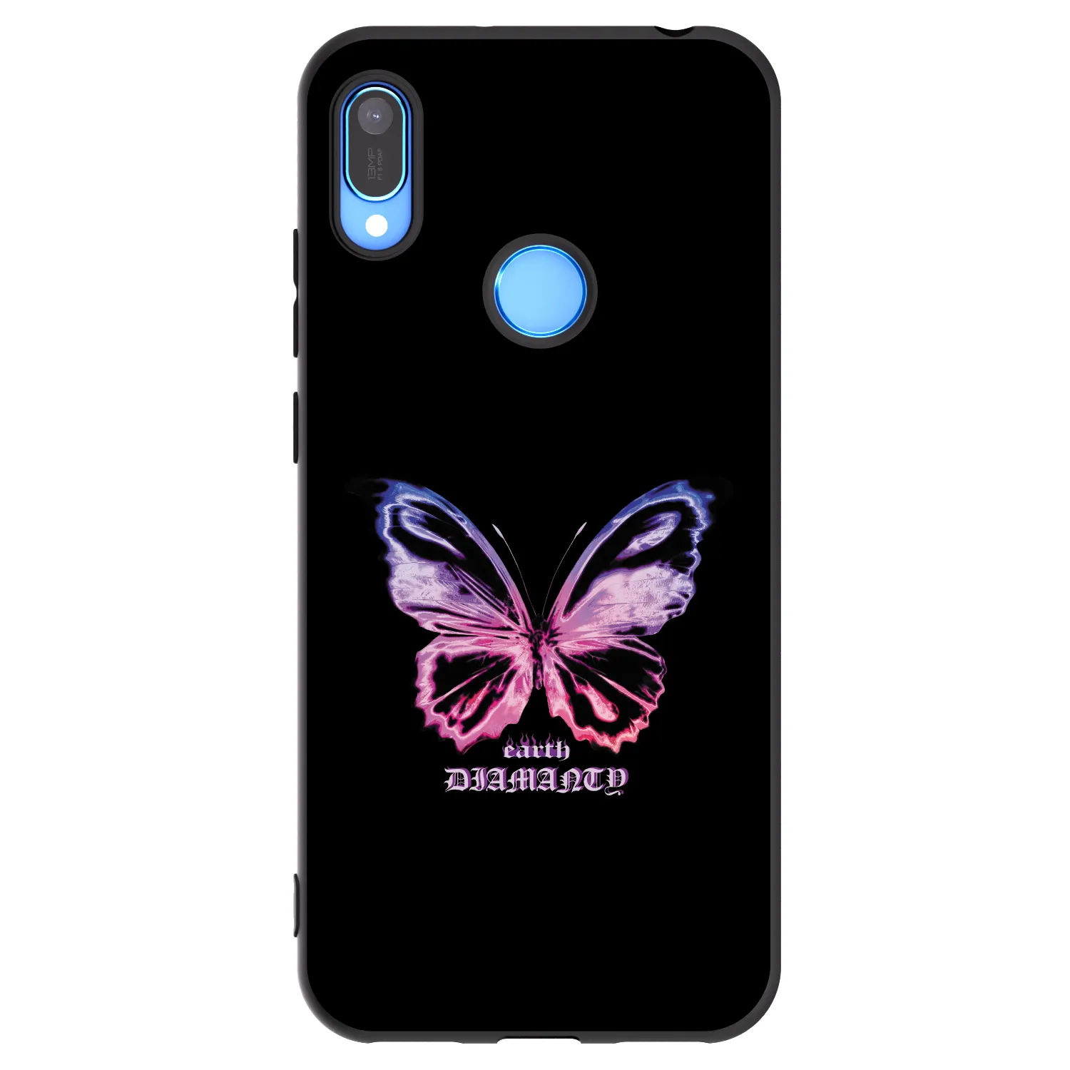 Picasee husă neagră din silicon pentru Huawei Y6 2019 - Diamanty Purple