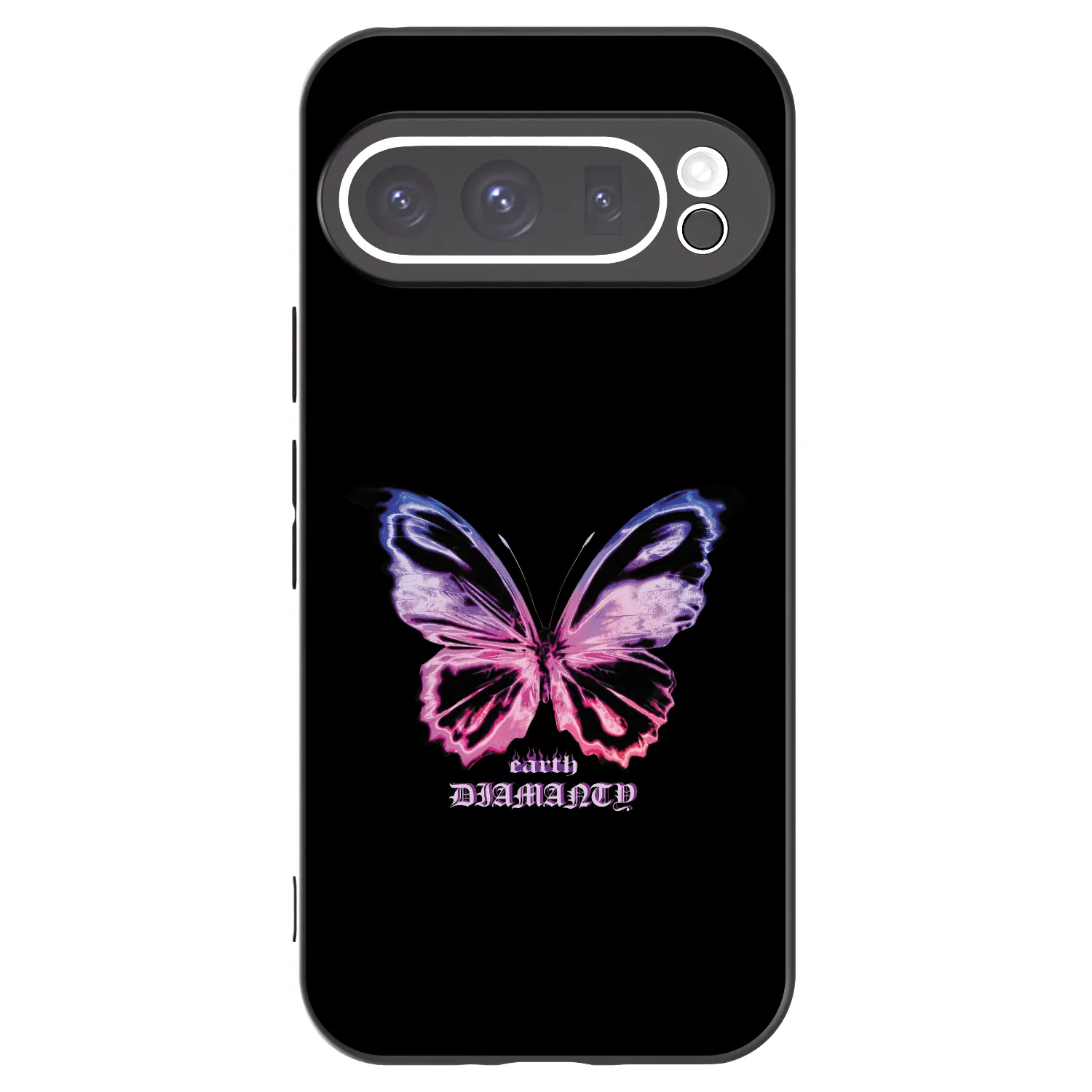 Picasee husă neagră din silicon pentru Google Pixel 9 Pro XL - Diamanty Purple