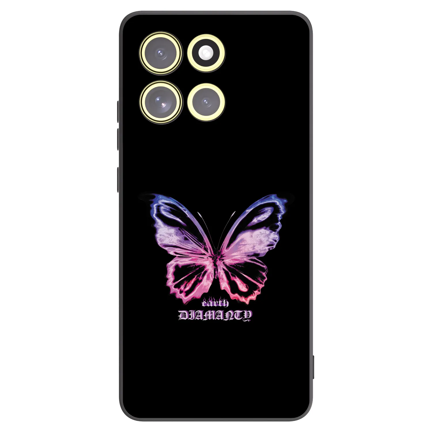 Picasee husă neagră din silicon pentru Motorola Moto G86 5G - Diamanty Purple