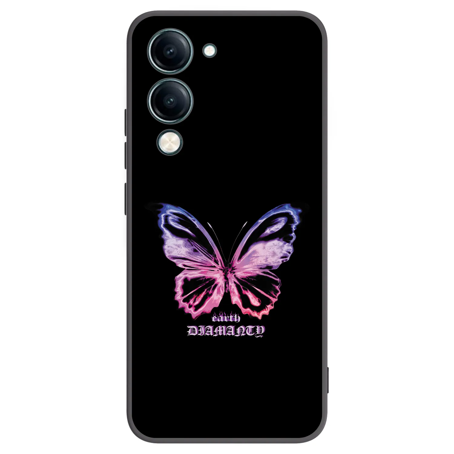 Picasee husă neagră din silicon pentru Vivo Y29s 5G - Diamanty Purple