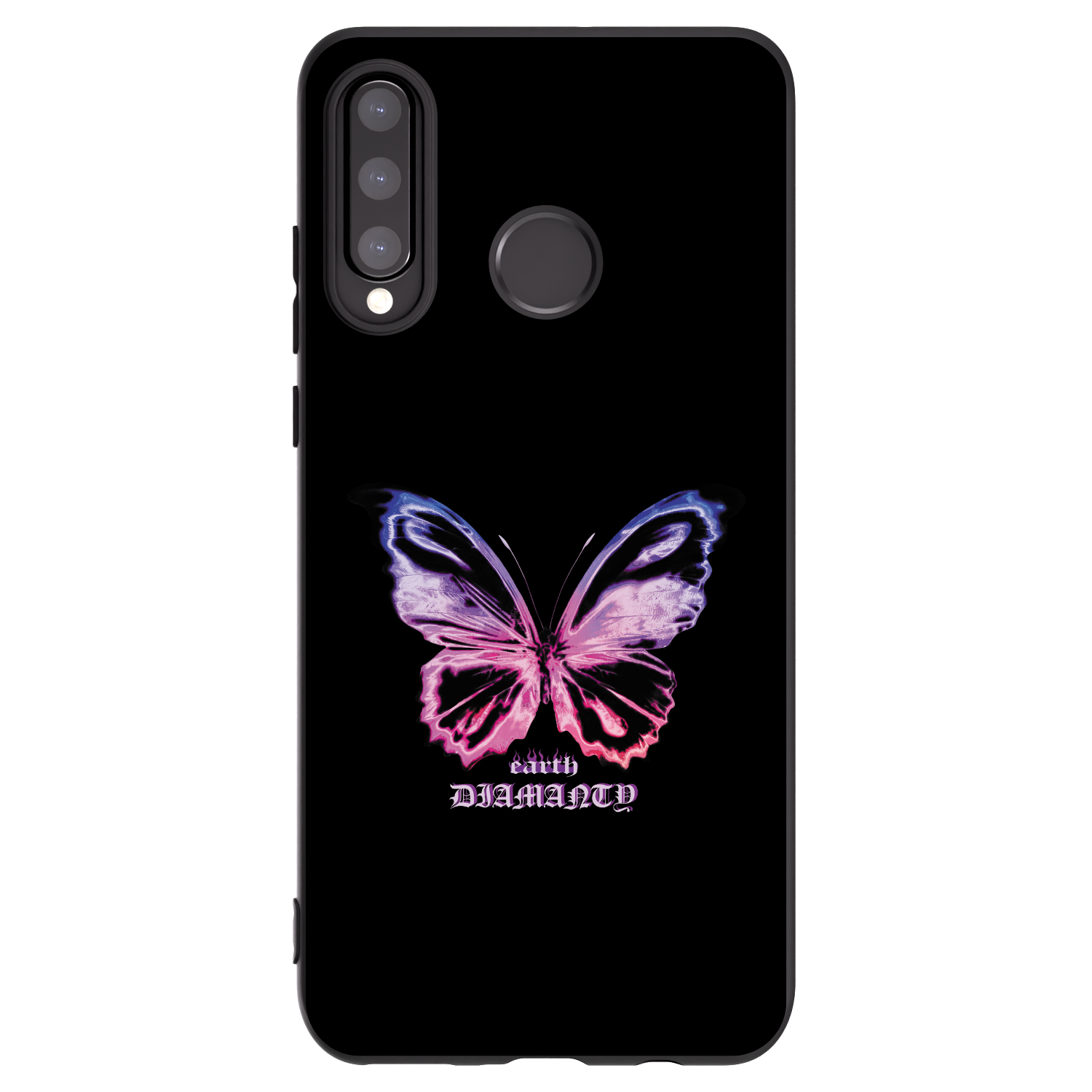 Picasee husă neagră din silicon pentru Huawei P30 Lite - Diamanty Purple