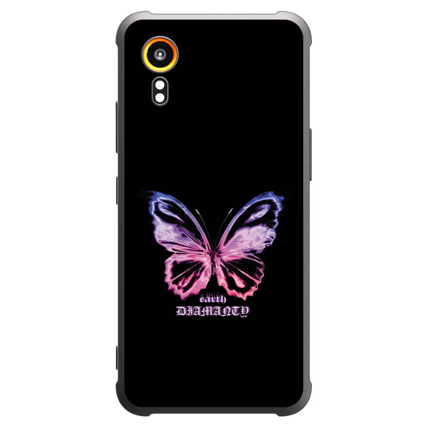 Picasee husă neagră din silicon pentru Samsung Galaxy Xcover 7 - Diamanty Purple