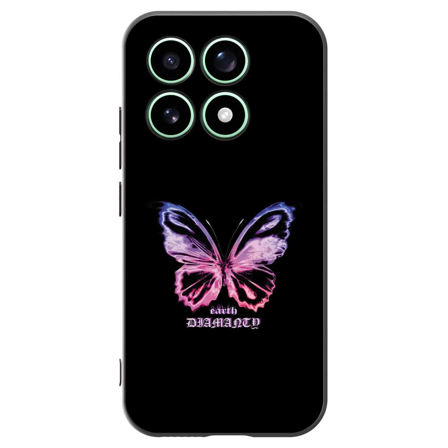 Picasee husă neagră din silicon pentru Xiaomi 17 - Diamanty Purple
