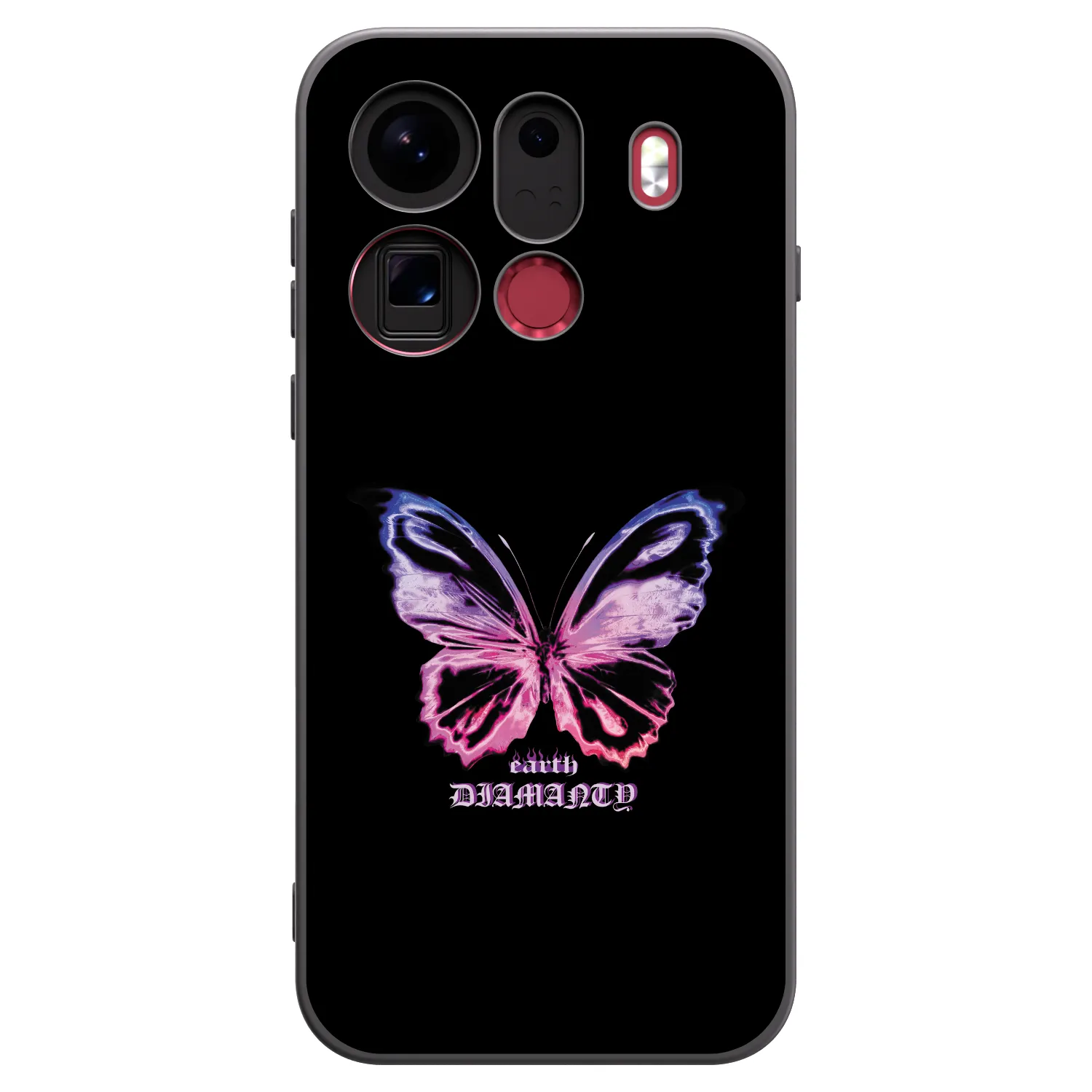 Picasee husă neagră din silicon pentru OPPO Find X9 Pro - Diamanty Purple