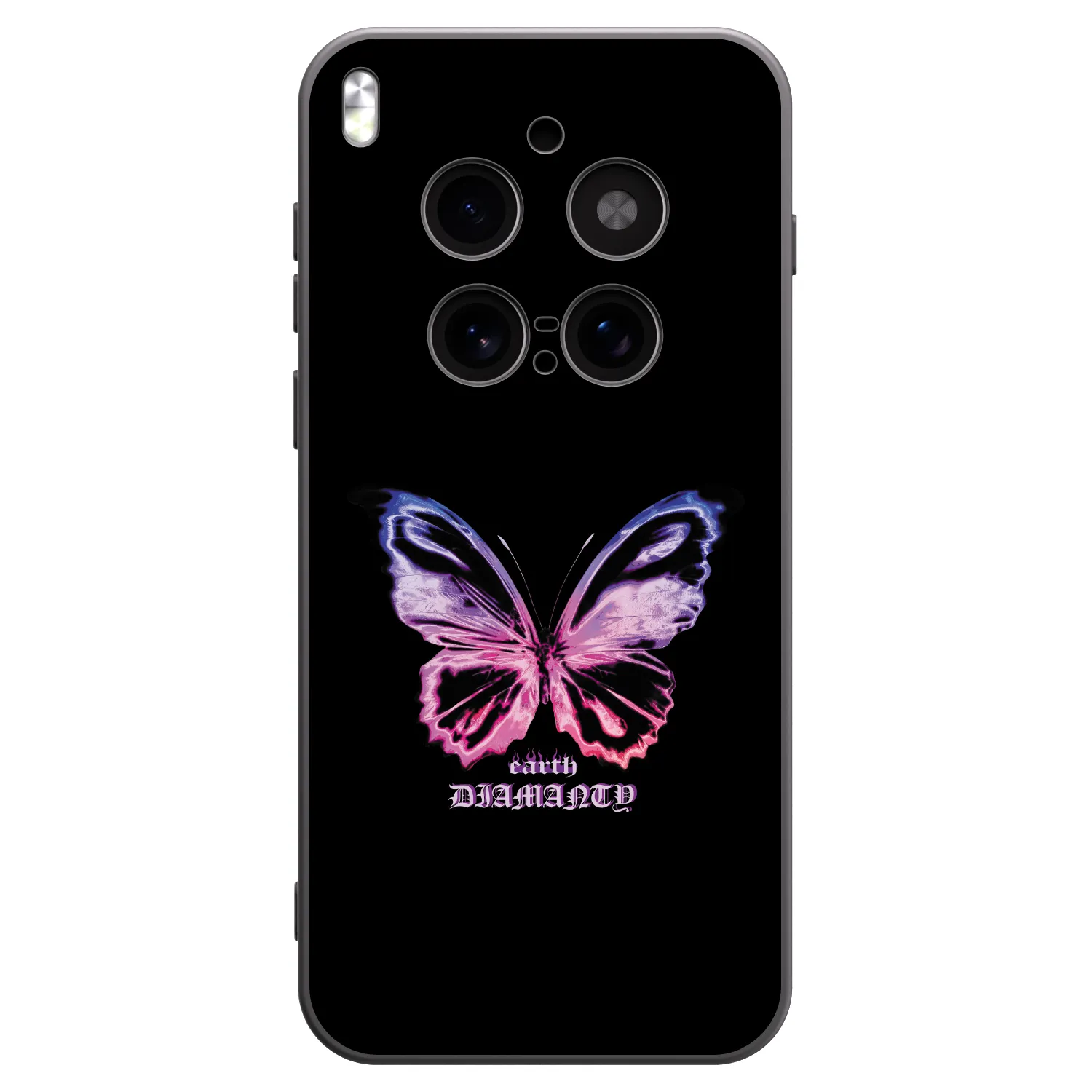 Picasee husă neagră din silicon pentru Vivo X300 Pro - Diamanty Purple