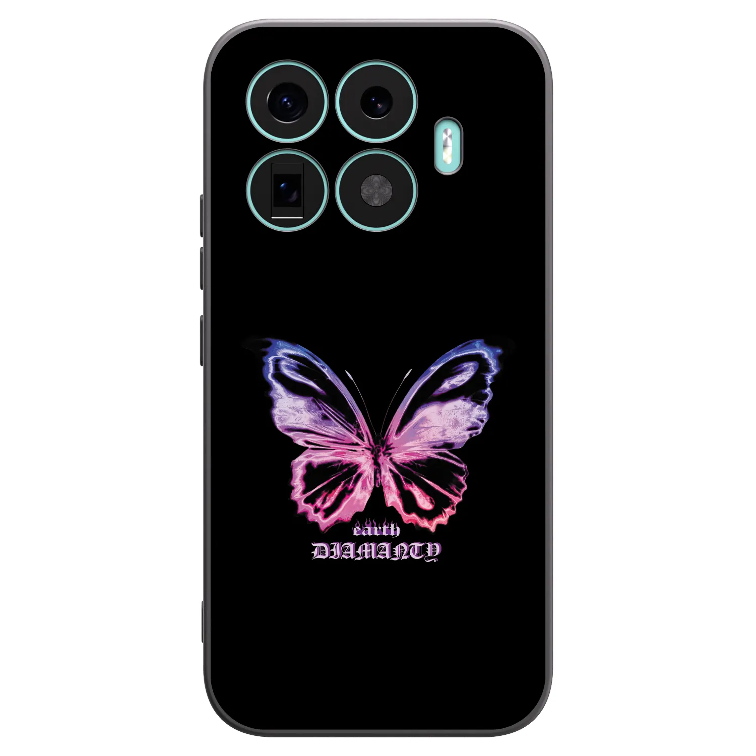 Picasee husă neagră din silicon pentru Xiaomi 17T - Diamanty Purple