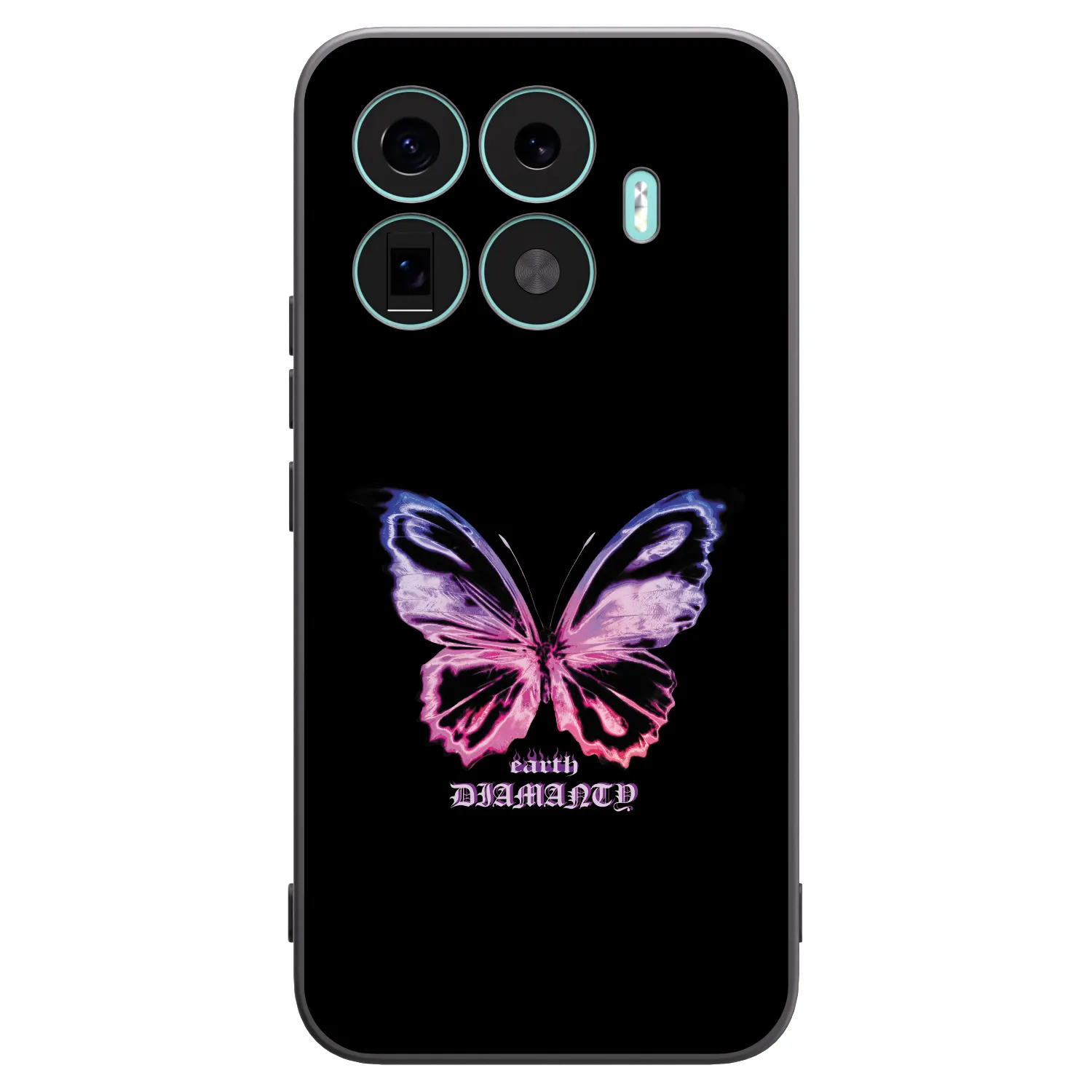 Picasee husă neagră din silicon pentru Xiaomi 17T Pro - Diamanty Purple