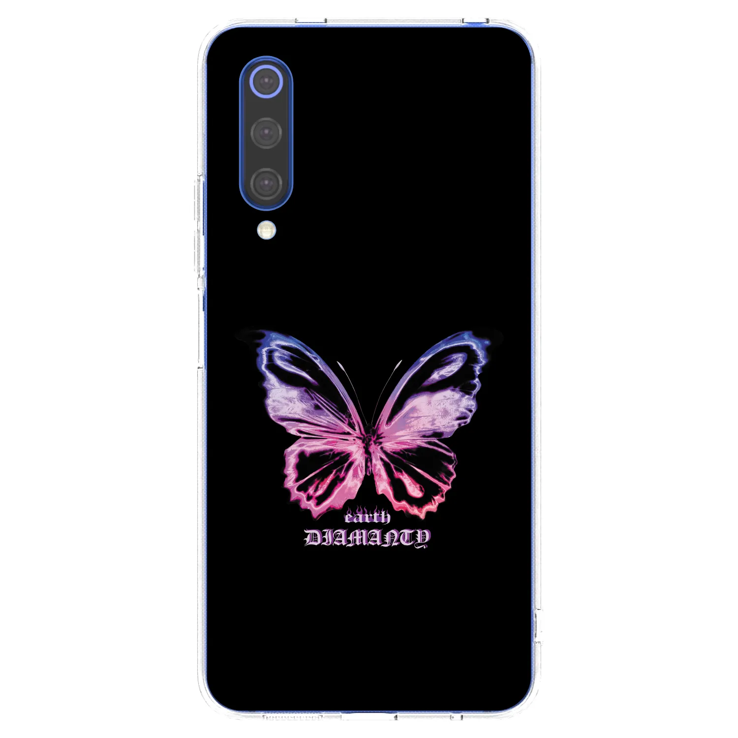 Picasee husă transparentă din silicon pentru Xiaomi Mi 9 SE - Diamanty Purple
