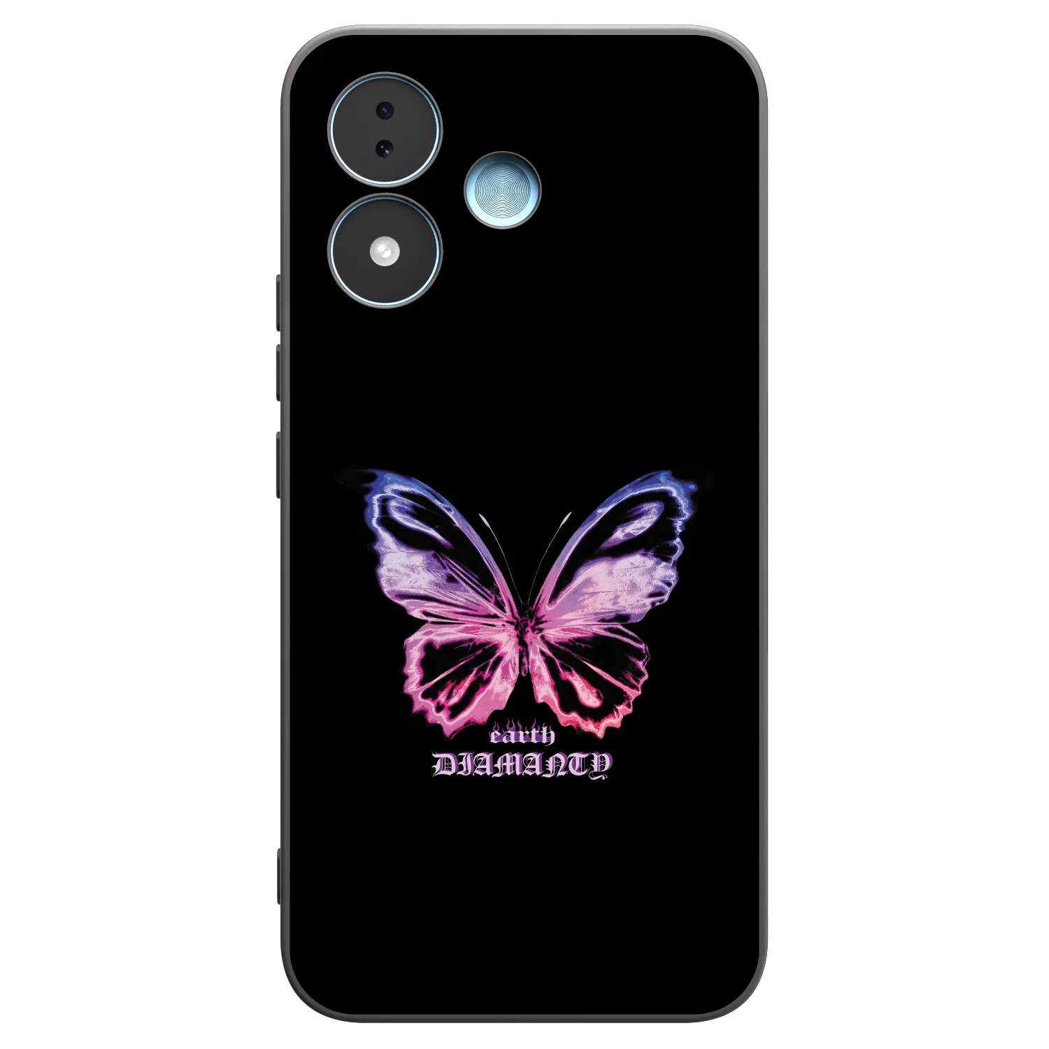 Picasee husă neagră din silicon pentru Xiaomi Redmi Note 17 5G - Diamanty Purple