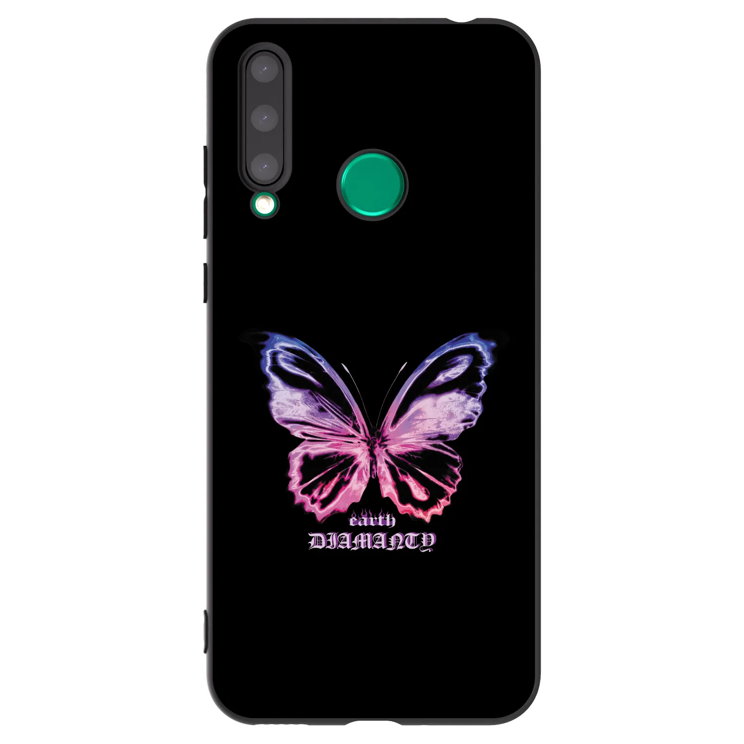 Picasee husă neagră din silicon pentru Honor 20 Lite - Diamanty Purple