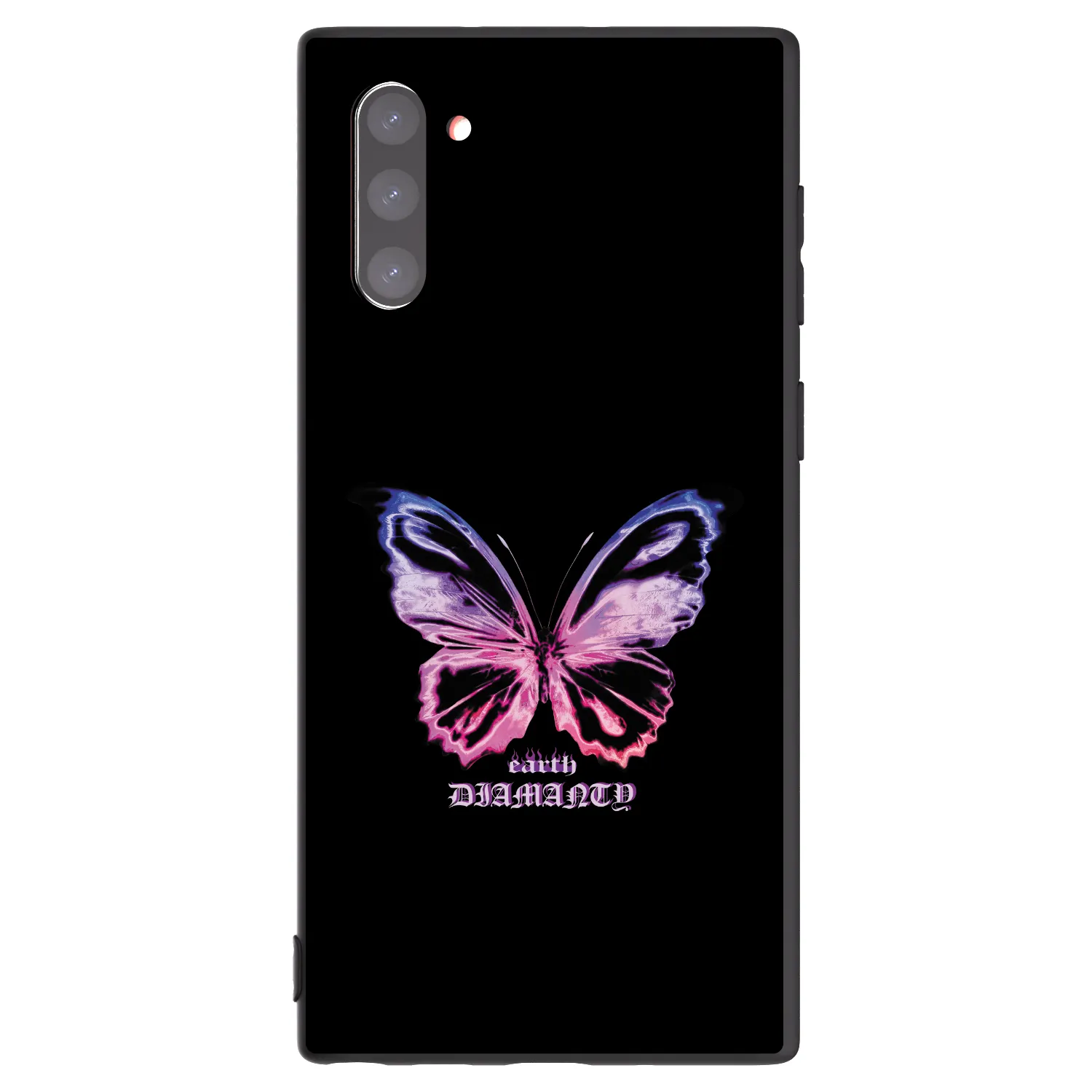 Picasee husă neagră din silicon pentru Samsung Galaxy Note 10 N970F - Diamanty Purple