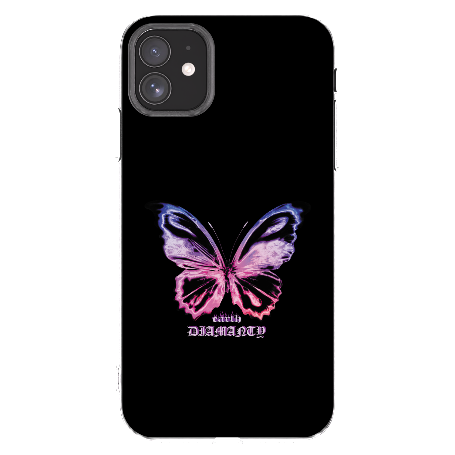 Picasee husă transparentă din silicon pentru Apple iPhone 11 - Diamanty Purple