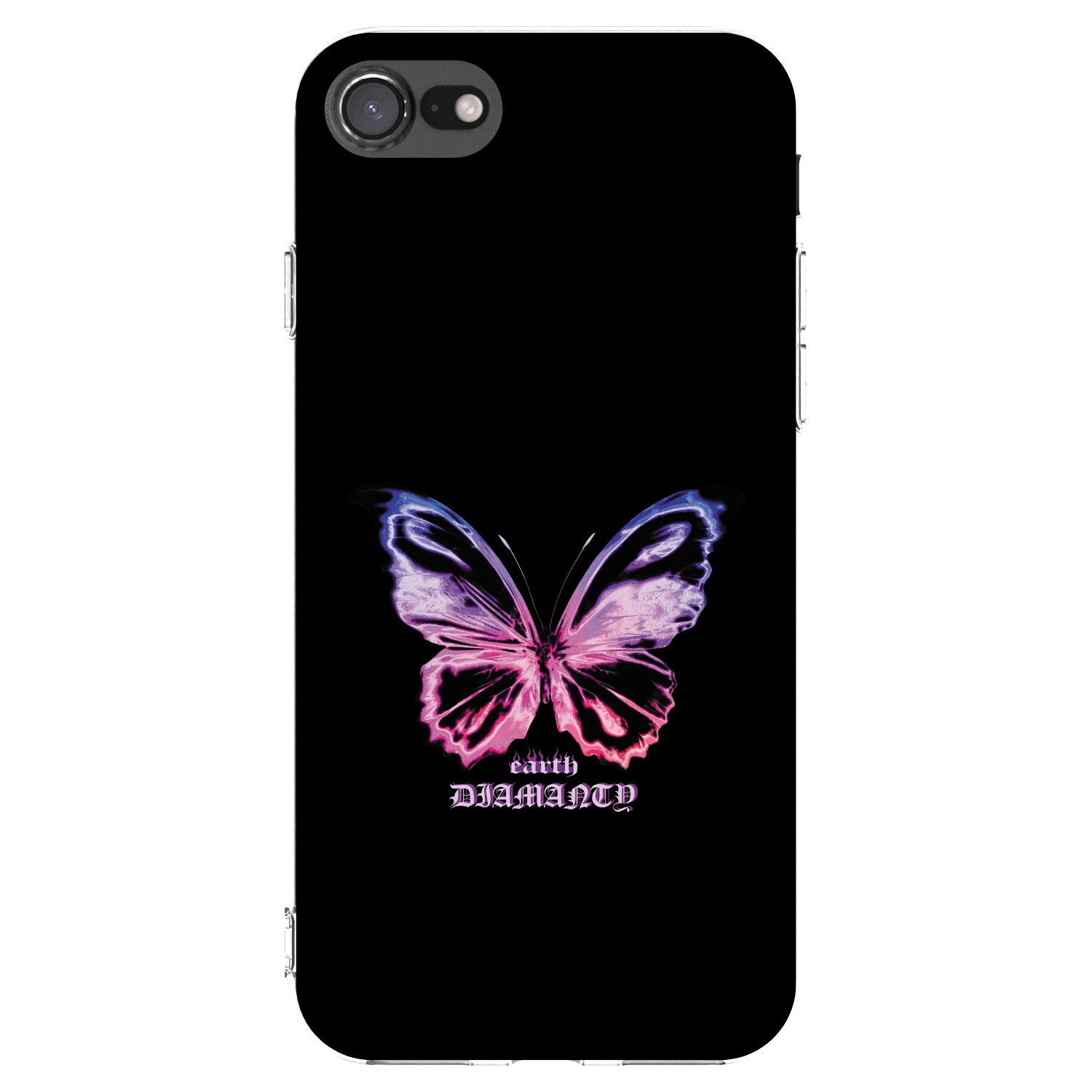 Picasee husă transparentă din silicon pentru Apple iPhone 8 - Diamanty Purple