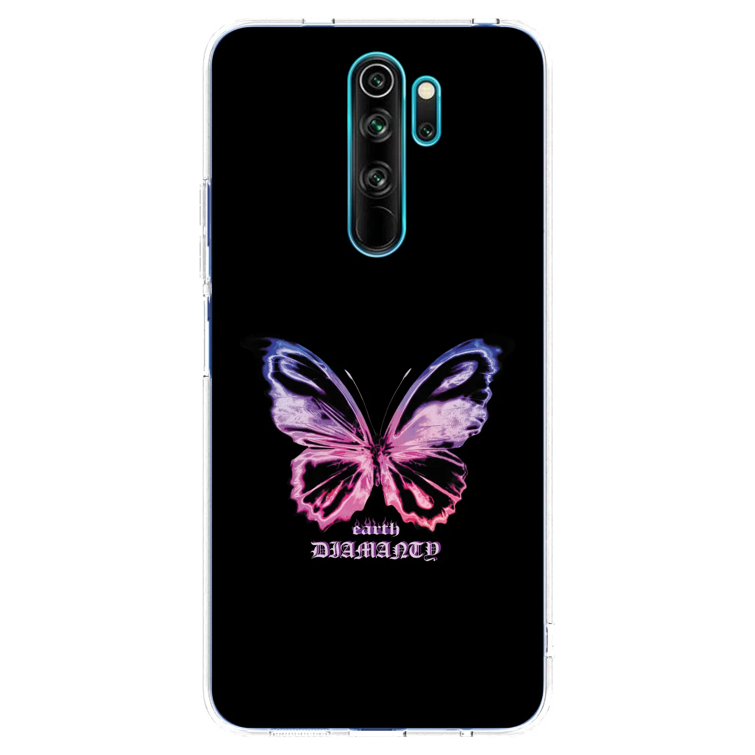 Picasee husă transparentă din silicon pentru Xiaomi Redmi Note 8 Pro - Diamanty Purple