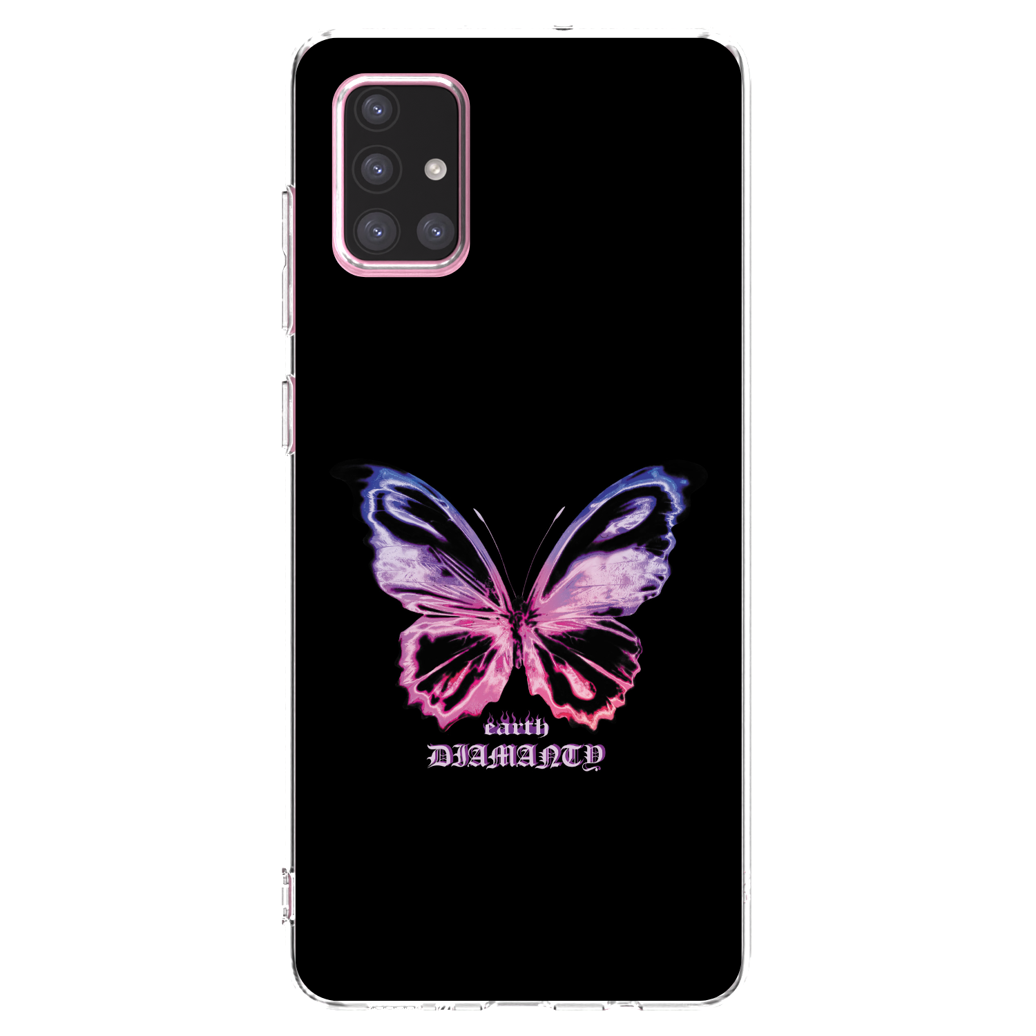 Picasee husă transparentă din silicon pentru Samsung Galaxy A71 A715F - Diamanty Purple