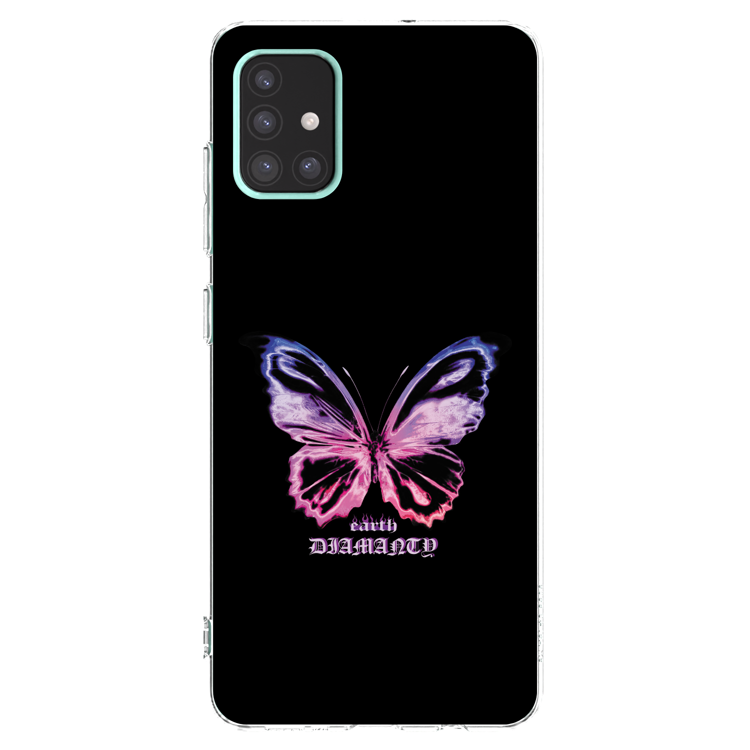 Picasee husă transparentă din silicon pentru Samsung Galaxy A51 A515F - Diamanty Purple