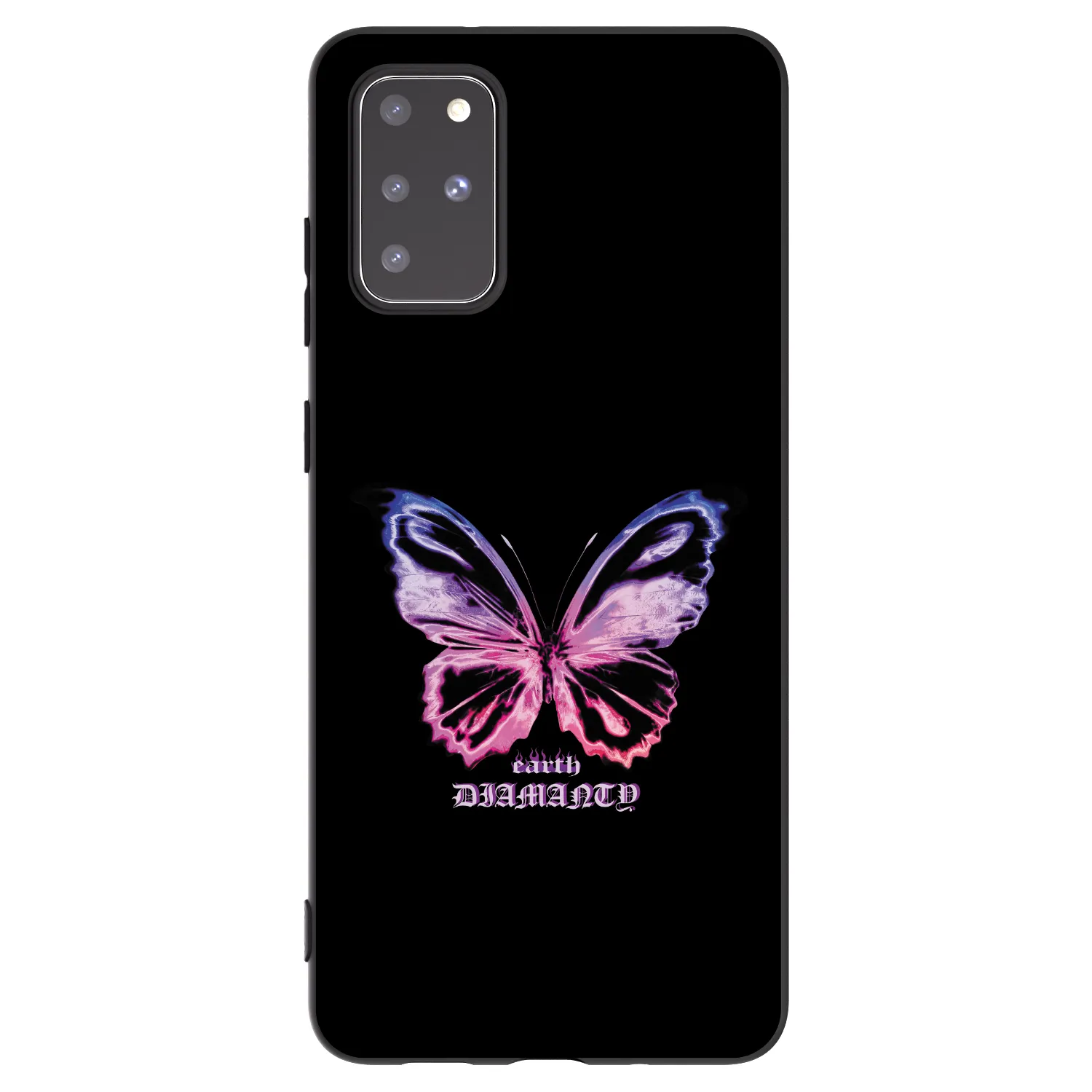 Picasee husă neagră din silicon pentru Samsung Galaxy S20+ G985F - Diamanty Purple