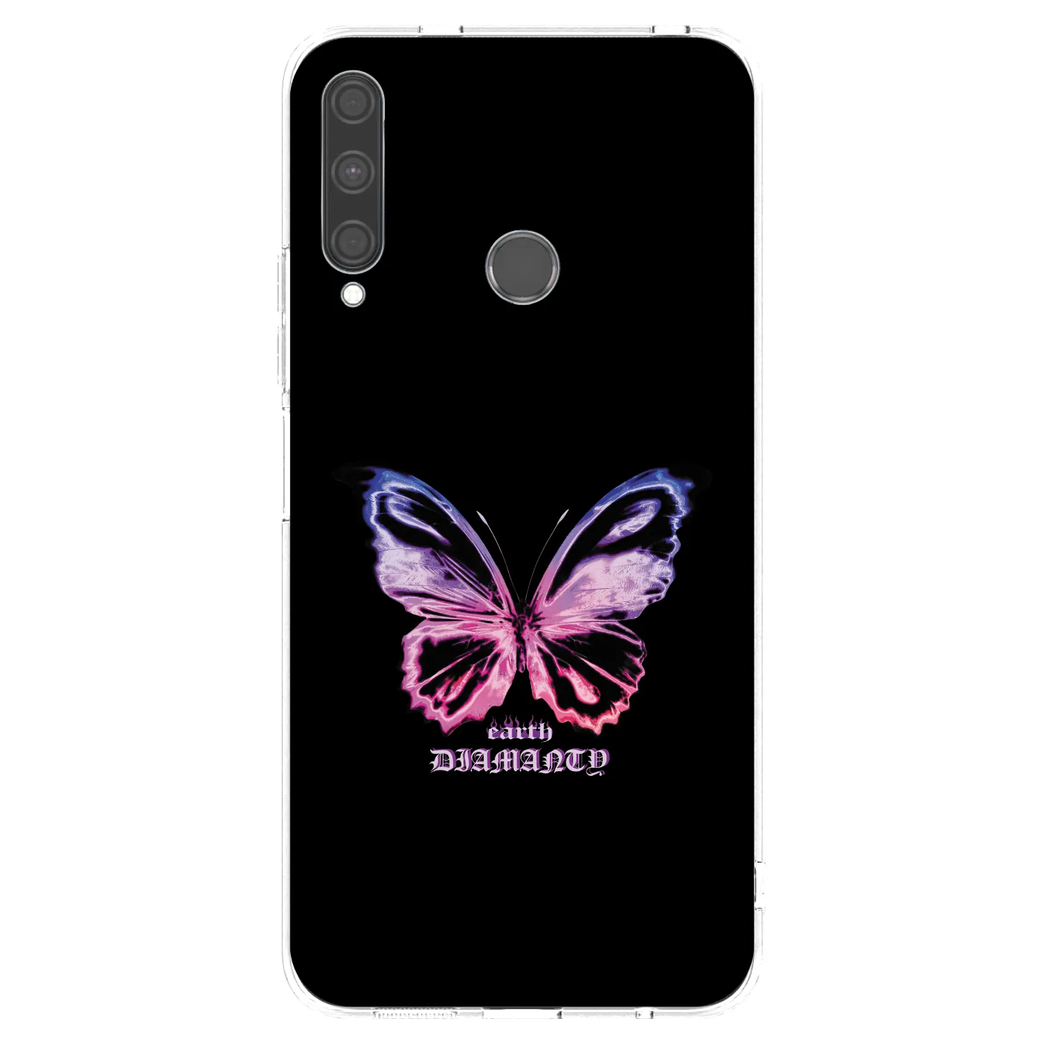 Picasee husă transparentă din silicon pentru Huawei P40 Lite E - Diamanty Purple