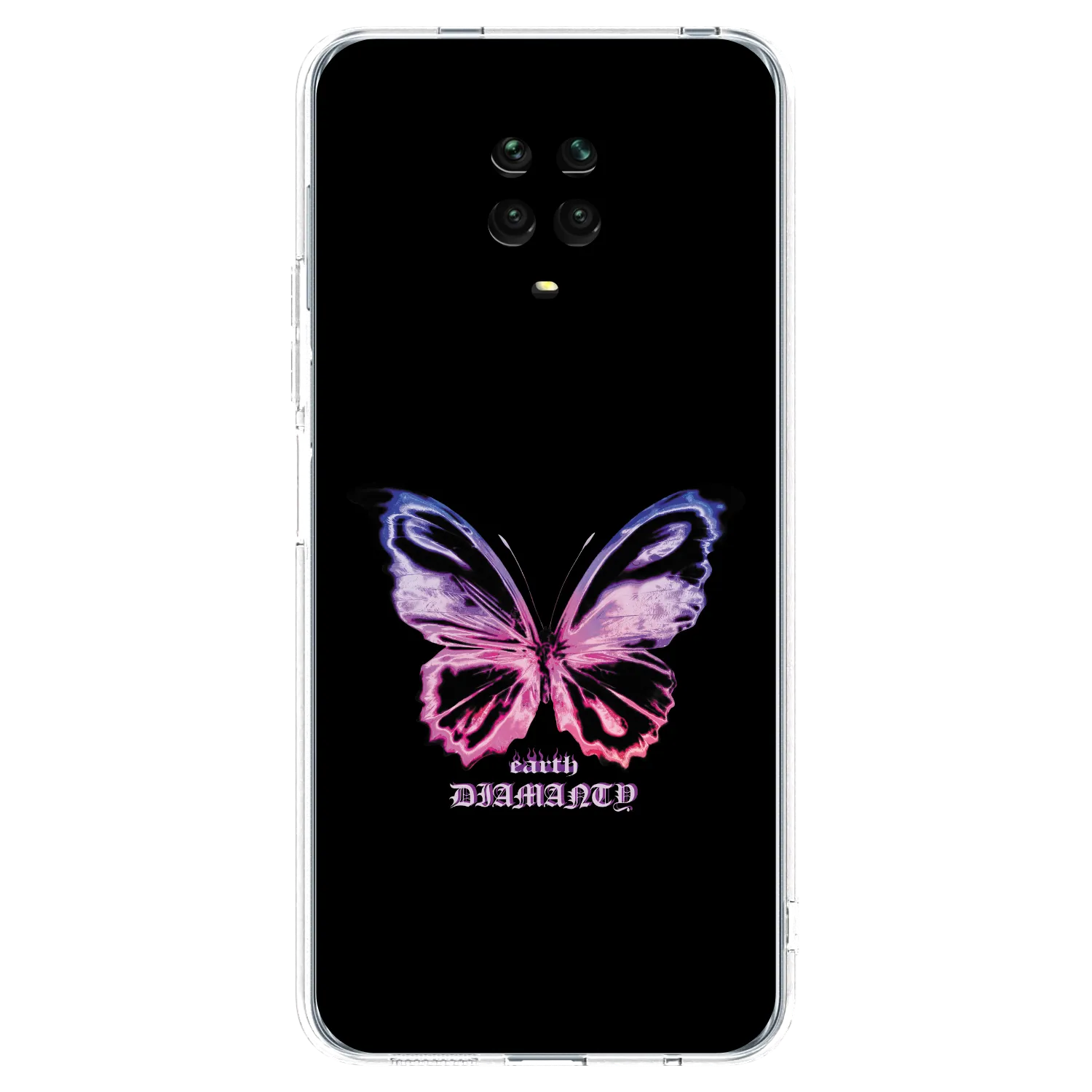Picasee husă transparentă din silicon pentru Xiaomi Redmi Note 9 Pro - Diamanty Purple