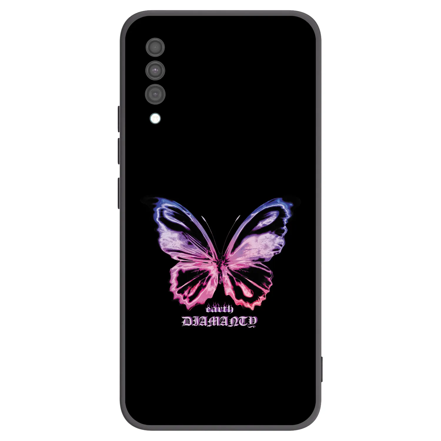 Picasee husă neagră din silicon pentru Samsung Galaxy A30s A307F - Diamanty Purple