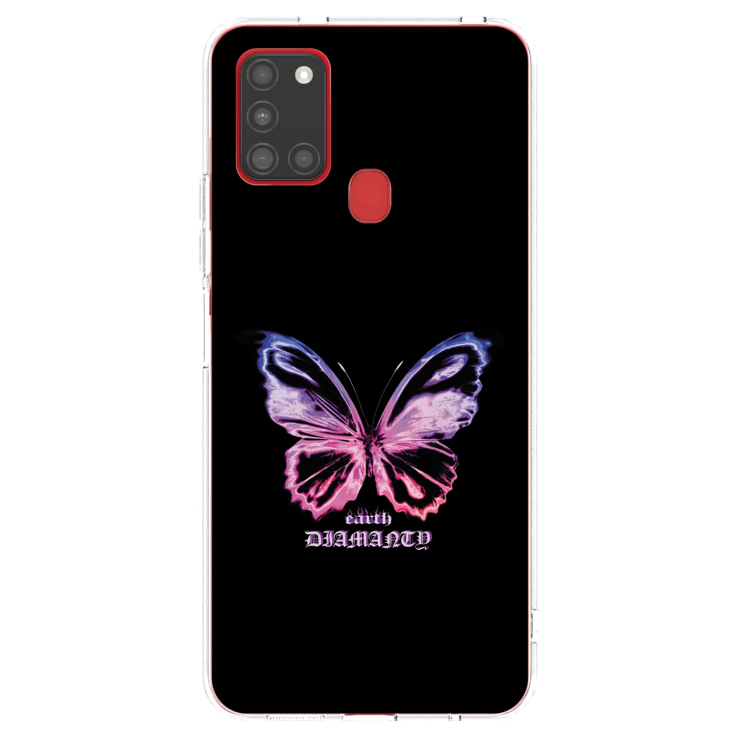 Picasee husă transparentă din silicon pentru Samsung Galaxy A21s - Diamanty Purple