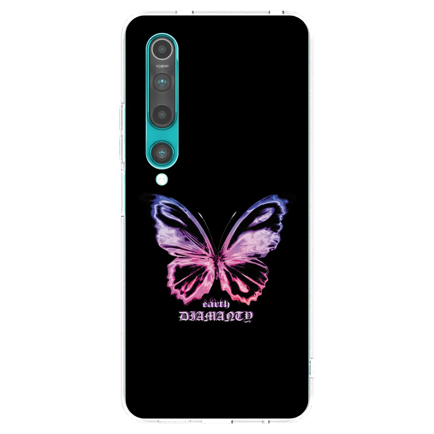 Picasee husă transparentă din silicon pentru Xiaomi Mi 10 - Diamanty Purple