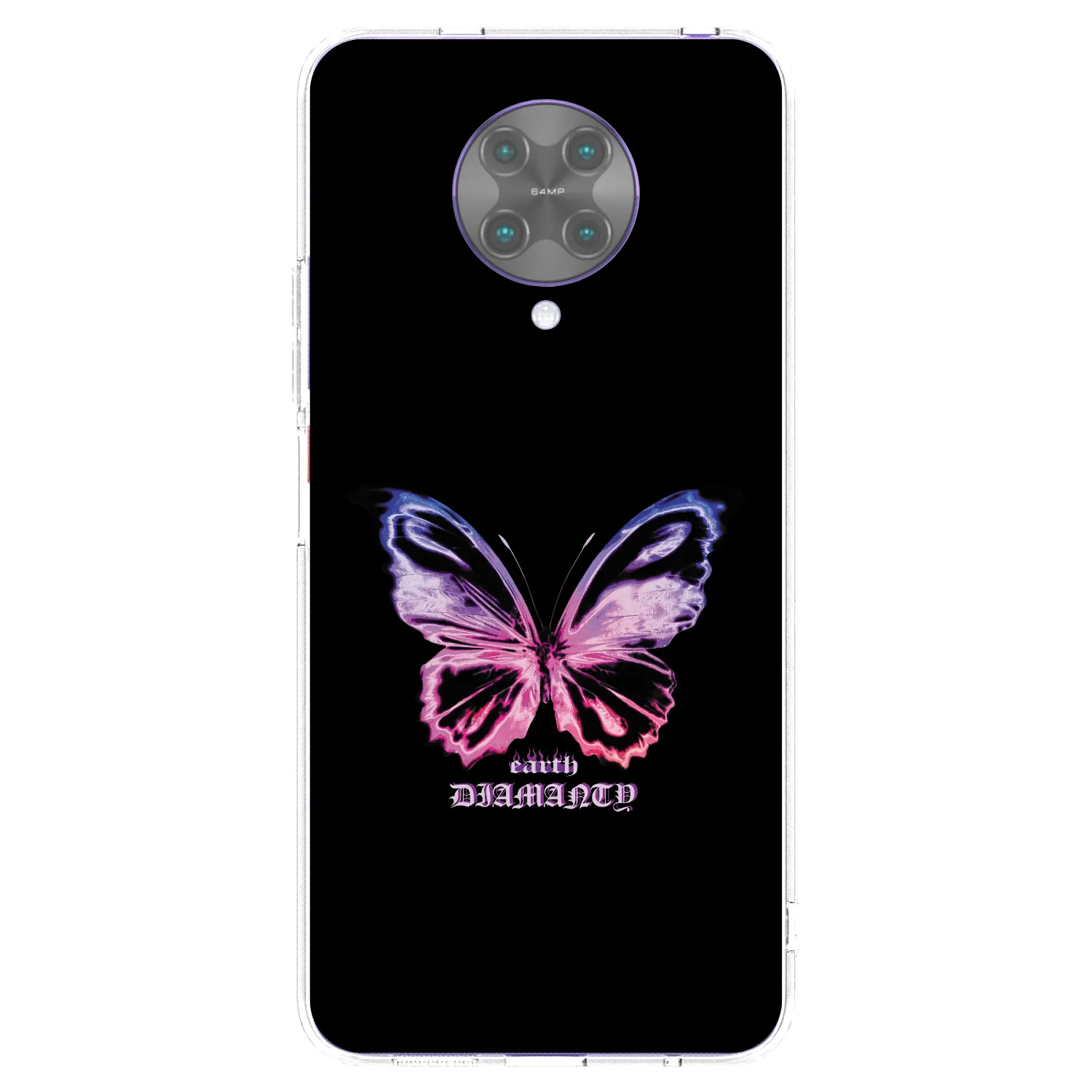 Picasee husă transparentă din silicon pentru Xiaomi Poco F2 Pro - Diamanty Purple