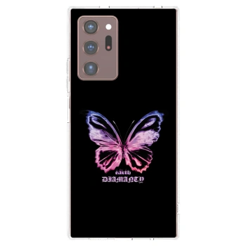 Picasee husă transparentă din silicon pentru Samsung Galaxy Note 20 Ultra - Diamanty Purple