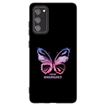 Picasee husă neagră din silicon pentru Samsung Galaxy S20 FE - Diamanty Purple