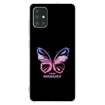 Picasee husă transparentă din silicon pentru Samsung Galaxy M51 M515F - Diamanty Purple