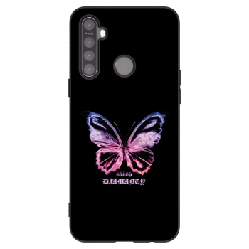 Picasee husă neagră din silicon pentru Realme 6i - Diamanty Purple