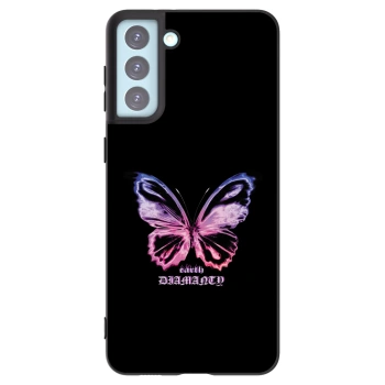 Picasee husă neagră din silicon pentru Samsung Galaxy S21+ 5G G996F - Diamanty Purple