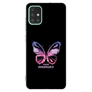 Picasee husă transparentă din silicon pentru Samsung Galaxy M31s - Diamanty Purple