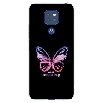 Picasee husă transparentă din silicon pentru Motorola Moto G9 Play - Diamanty Purple